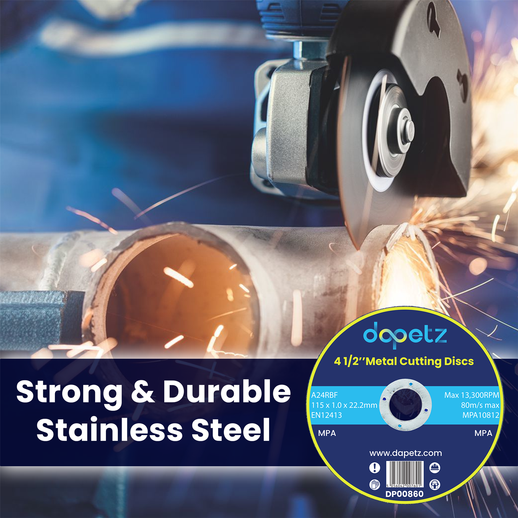 4.5" Ultra Thin Metal Cutting / Slitting Discs 115mm For Angle Grinder 50PCS - Image 3