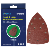 Mouse Sanding Pads 10pcs 102x62mm 93mm 60 Grit Triangle Sandpaper Hook Loop 11 Hole Bosch