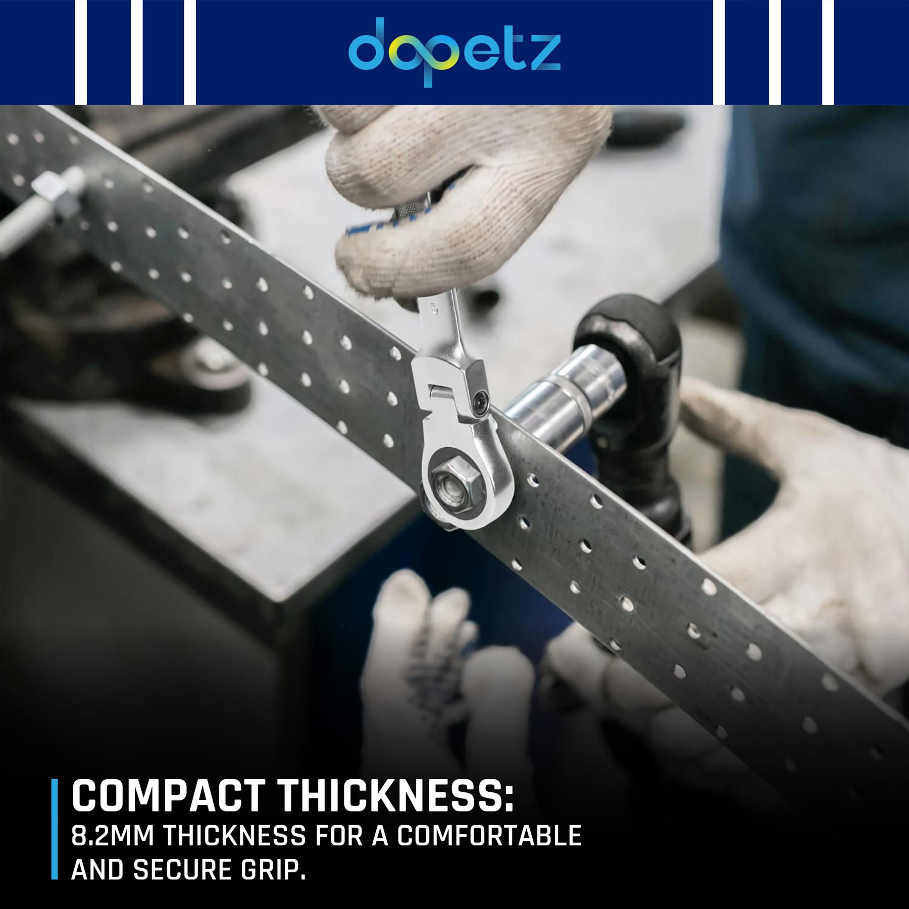 Metric Flexible Ratchet Spanners 30mm Flexi Head Open End Ring Wrench - Image 7