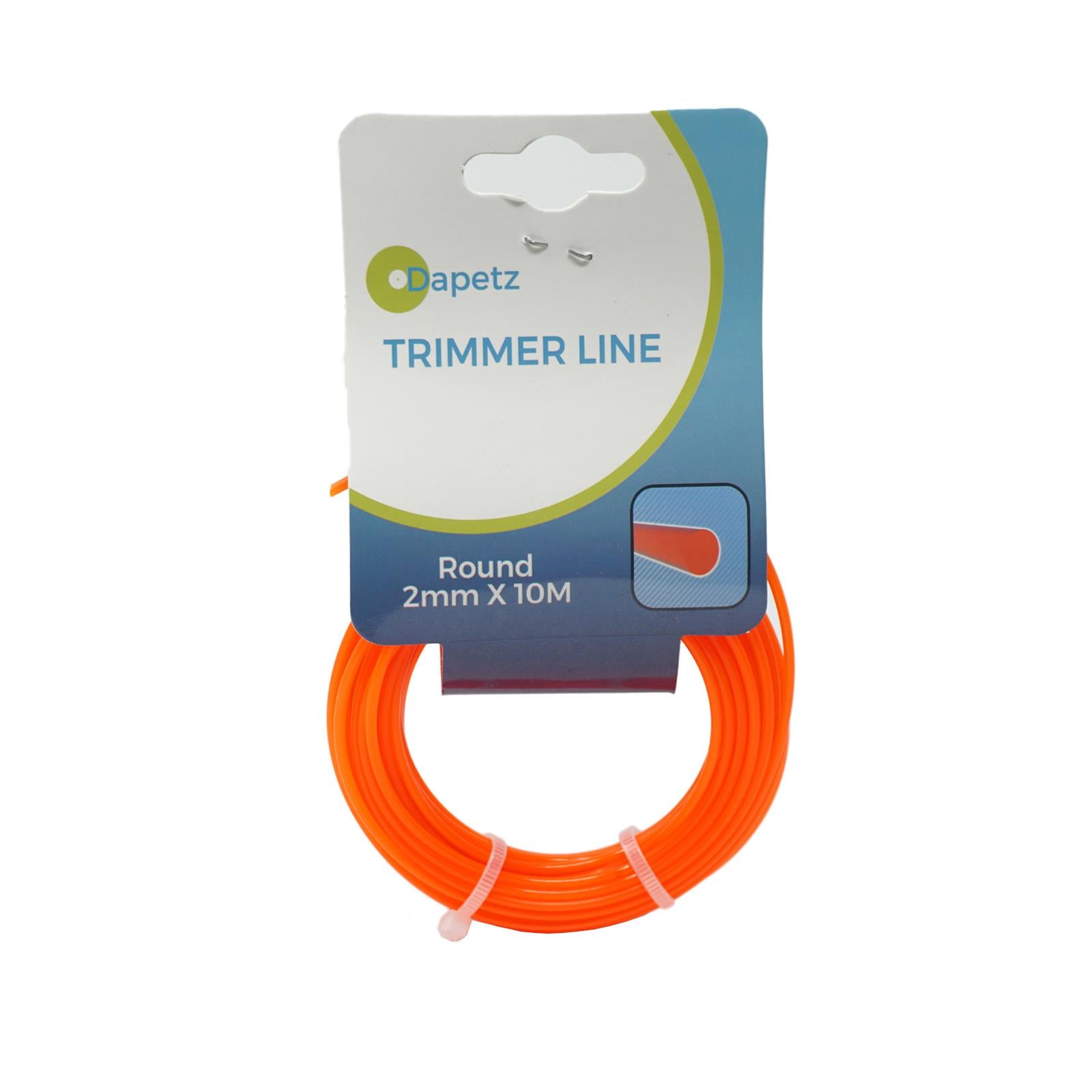 Round Strimmer Cord Line Wire String Nylon Petrol Trimmer 10m x 2mm by Dapetz - Image 2