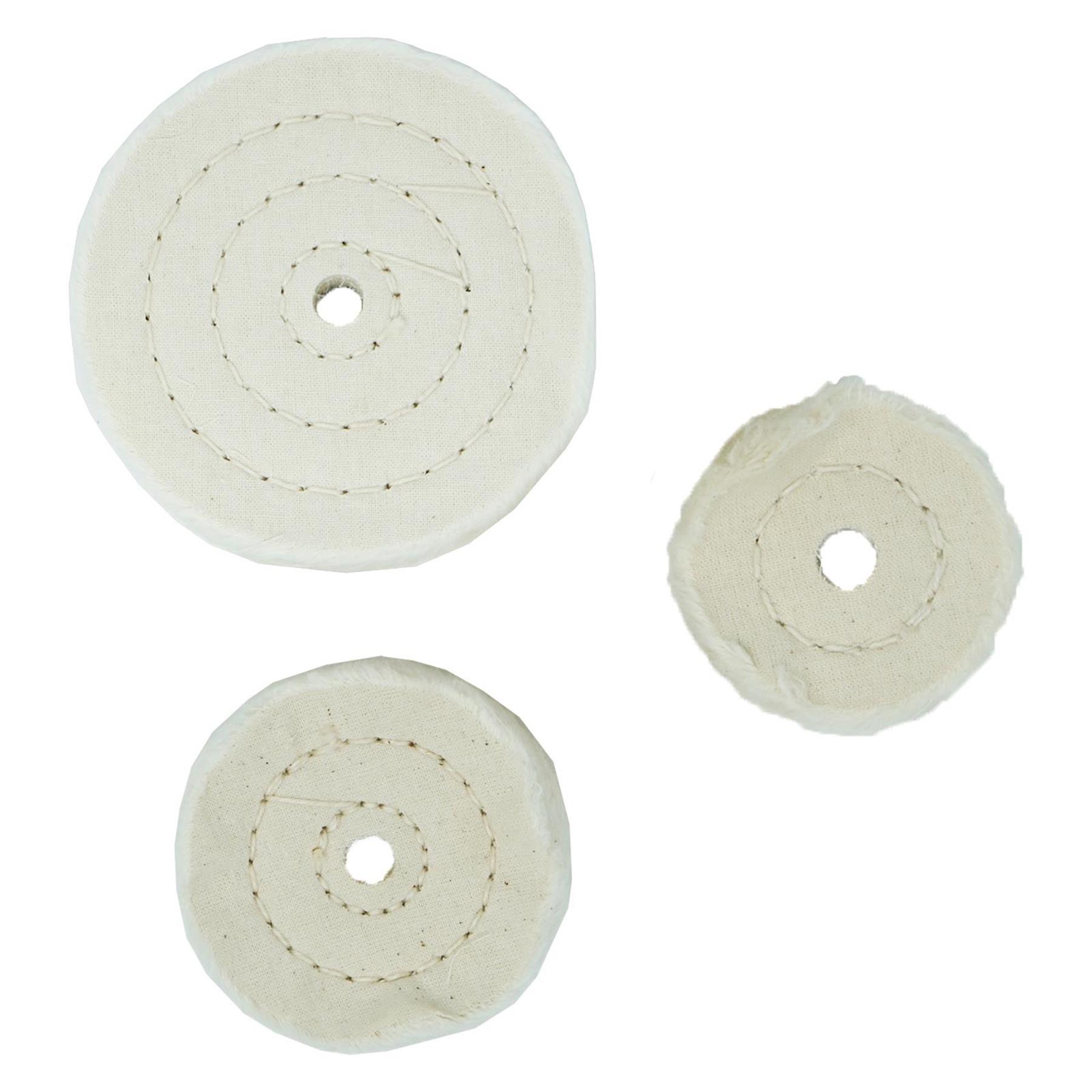 6PCS Car Buffing Polishing Wheel Set Cotton Mops 2 Colors 50–100mm 1/4'' Shank for Metal Wood Plastic - Image 7