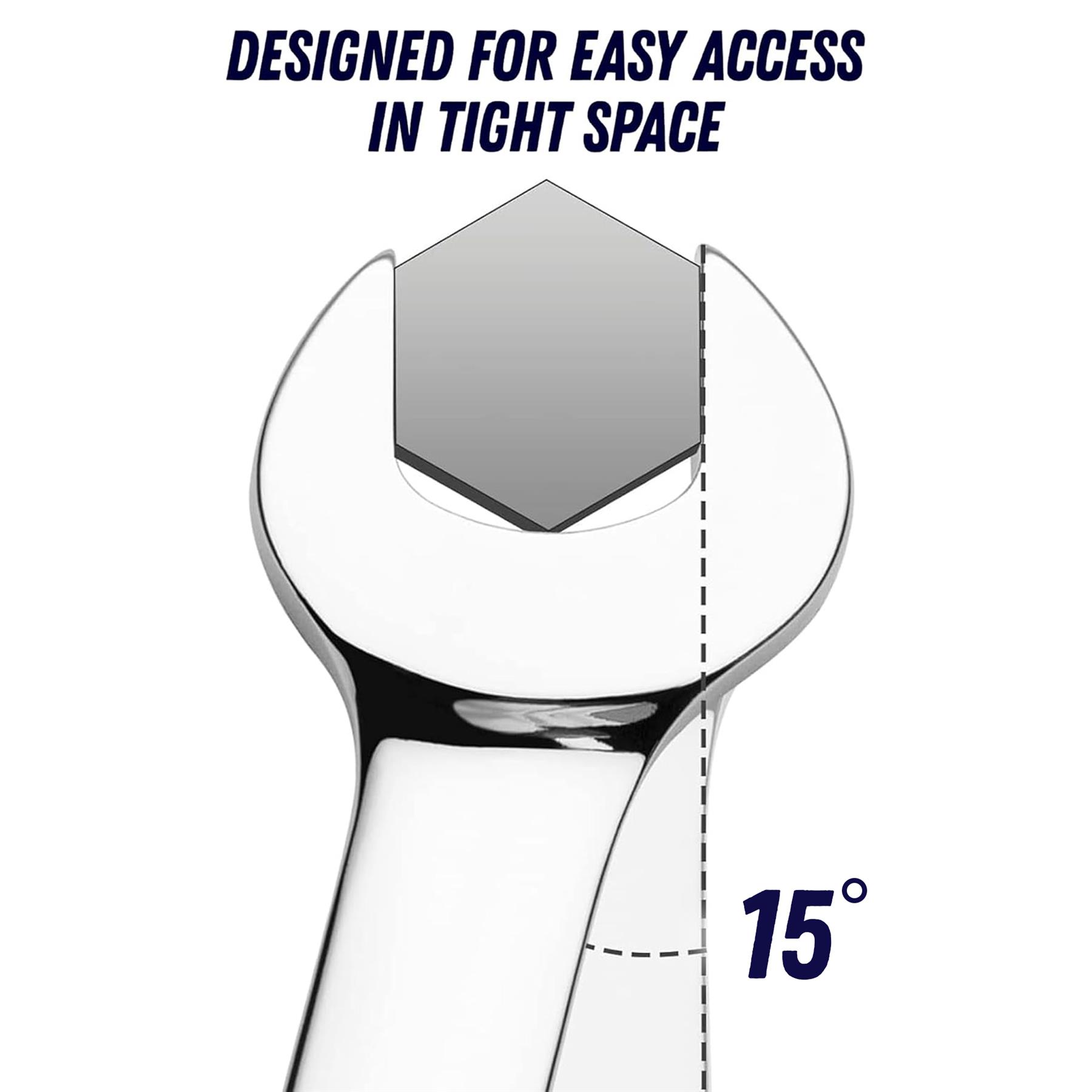 15mm Flexible Head Ratchet Metric Spanner Open End & Ring Guaranteed - Image 5