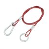 1m Breakaway Brake Safety Cable 4mm Red PVC Trailer Caravan Quick Release Clip