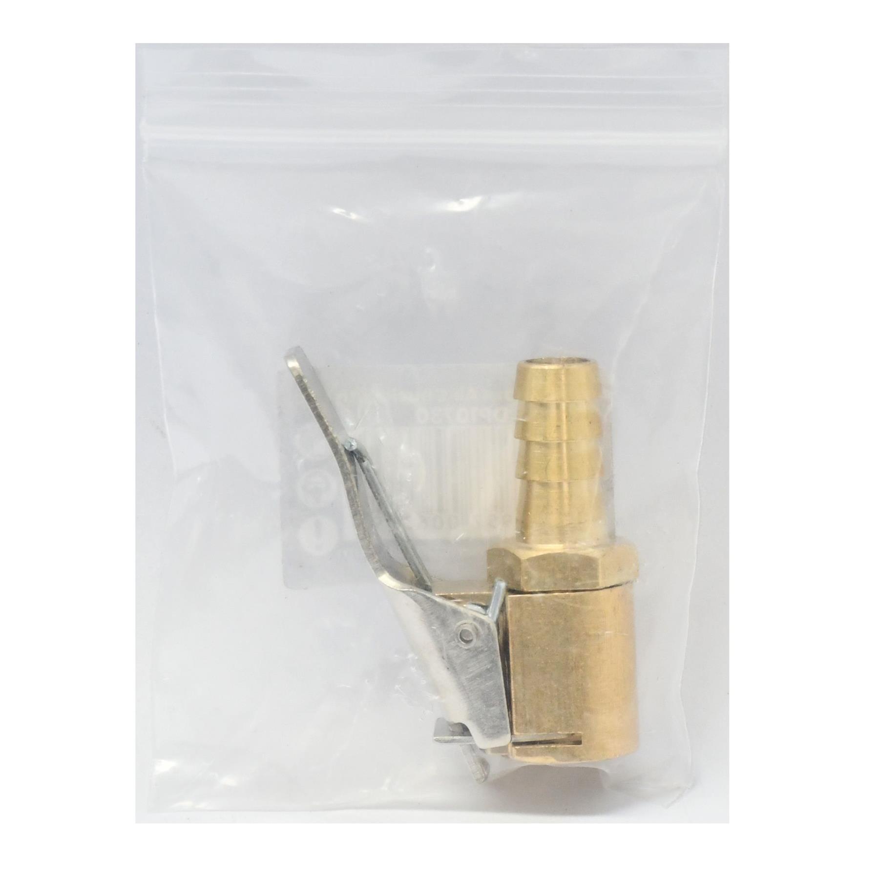 Brass 8mm Car Tyre Inflator Valve Connector Air Chuck Tire Clip Lock-on - Image 3