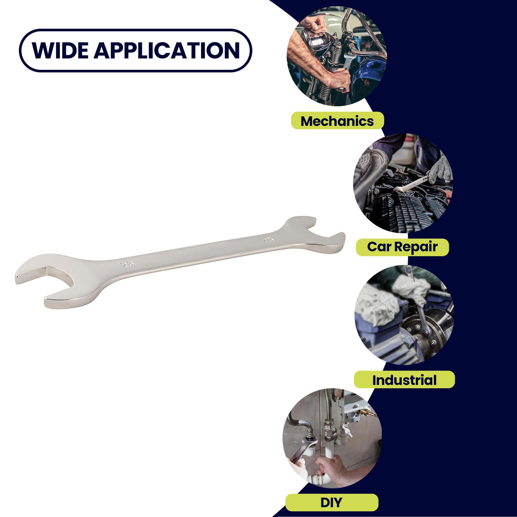 Open Ended Spanner 25/28mm Combination Spanner Chrome Mechanics Workshop Tools - Image 5