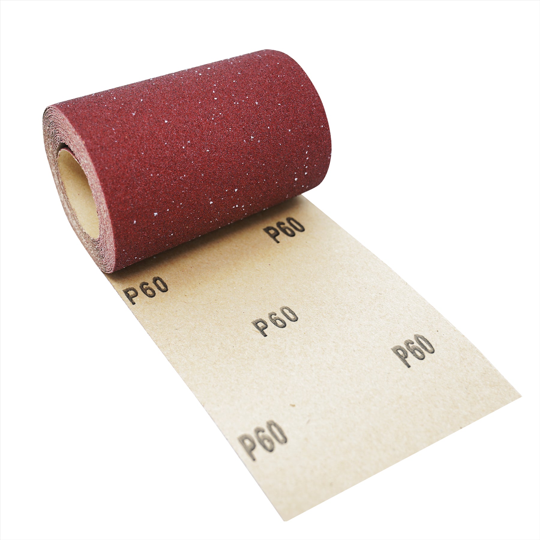 ALUMINIUM OXIDE SANDING ROLL 115mm 5m RED GRIT 60 by Daptez - Image 5