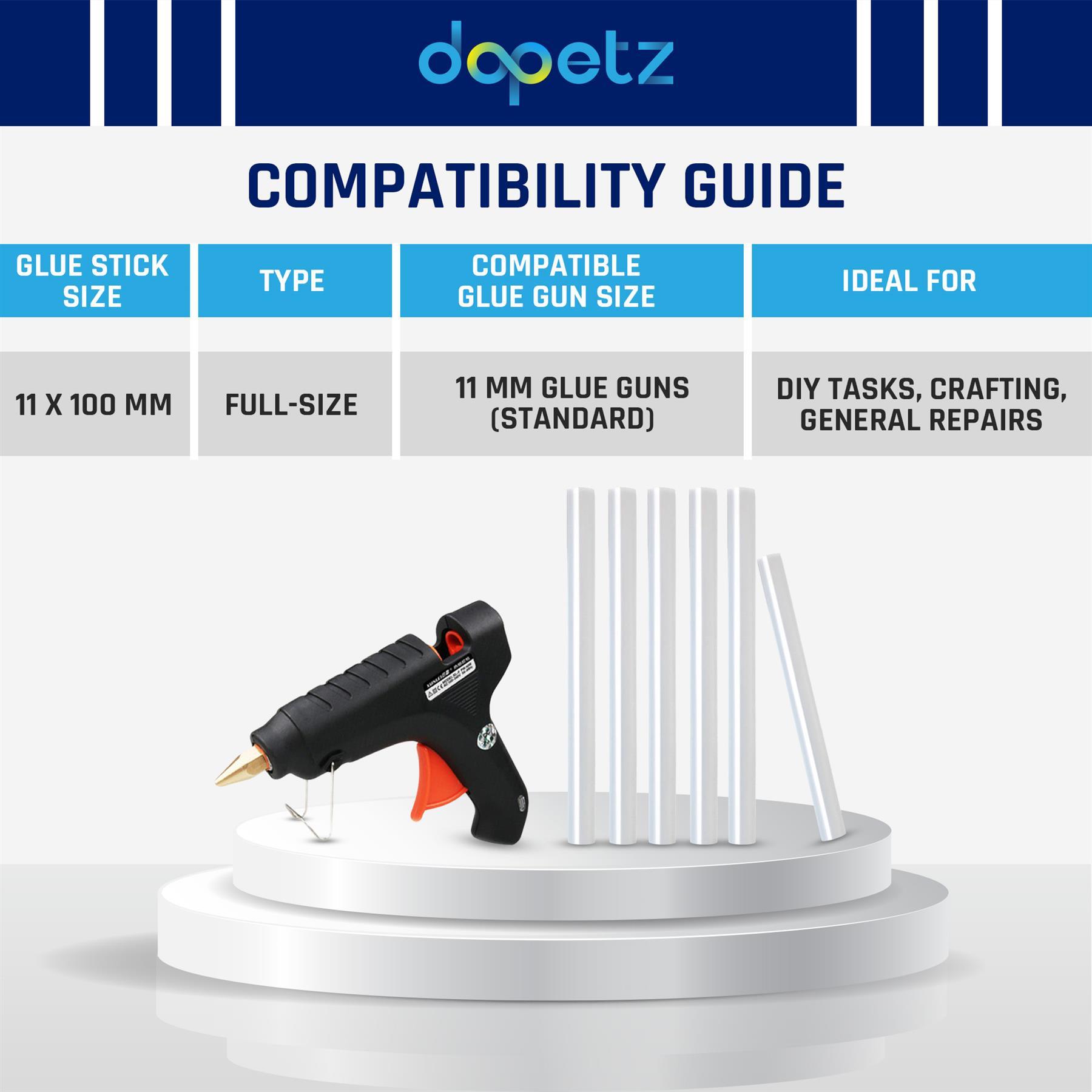 1x HOT MELT GLUE GUN STICKS 11mm x 100mm LONG FOR CRAFT ADHESIVE CLEAR MINI - Image 3