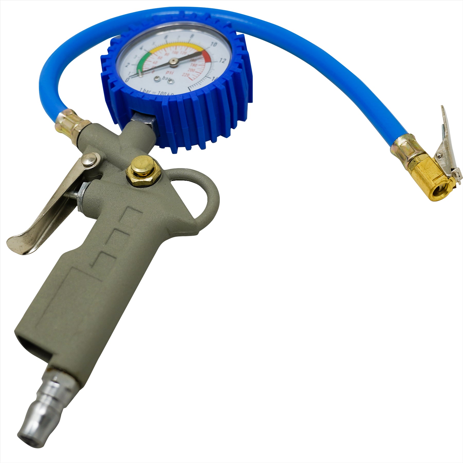 Tyre Air Inflator and Pressure Gauge Gun For Use With Air Compressor Car Van - Image 9