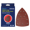 10pcs Triangle Sanding Pads 102x62mm 93mm 180 Grit Aluminium Oxide Hook Loop 11 Hole Sander