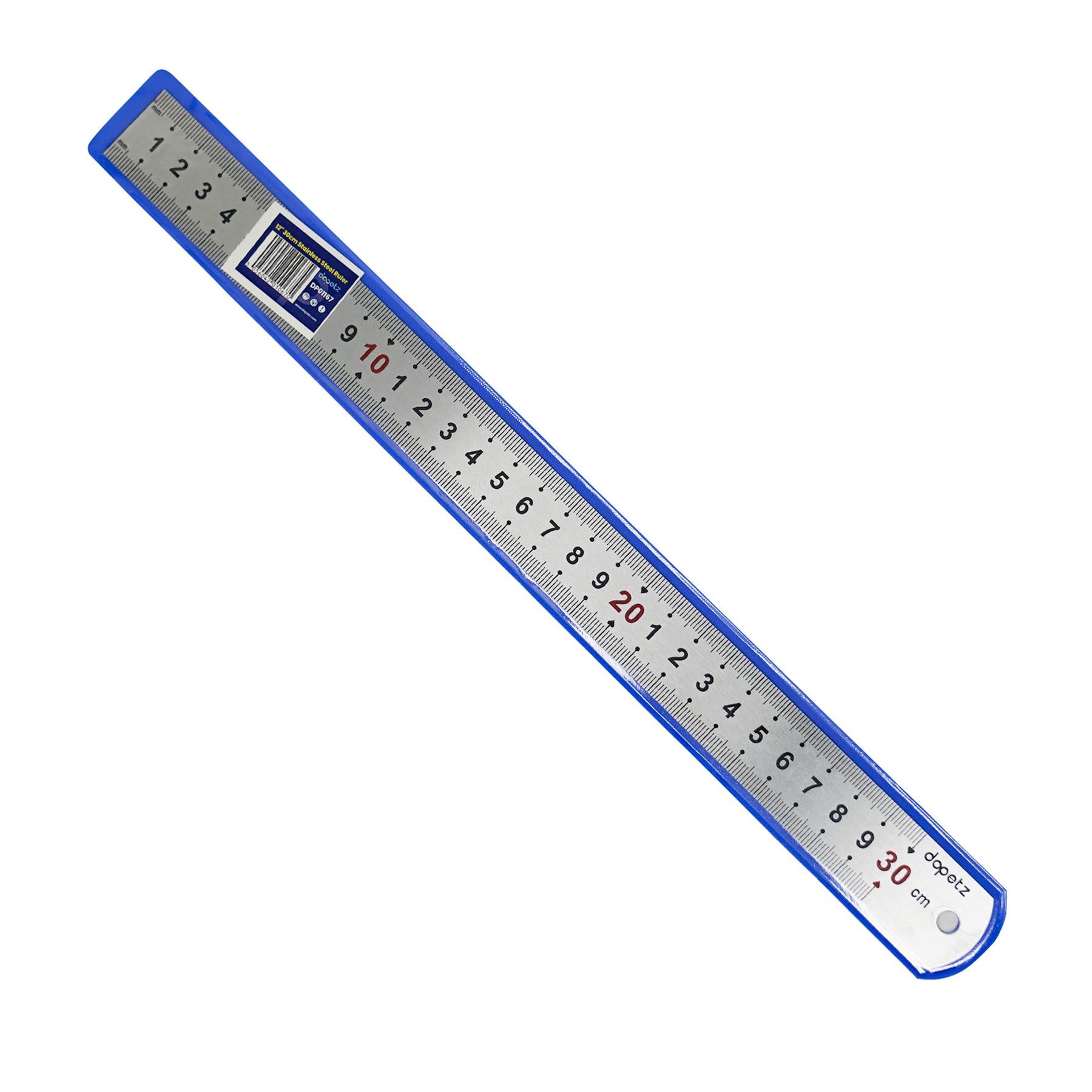 12" 30cm 300mm Stainless Steel Ruler Metal Ruler Conversion