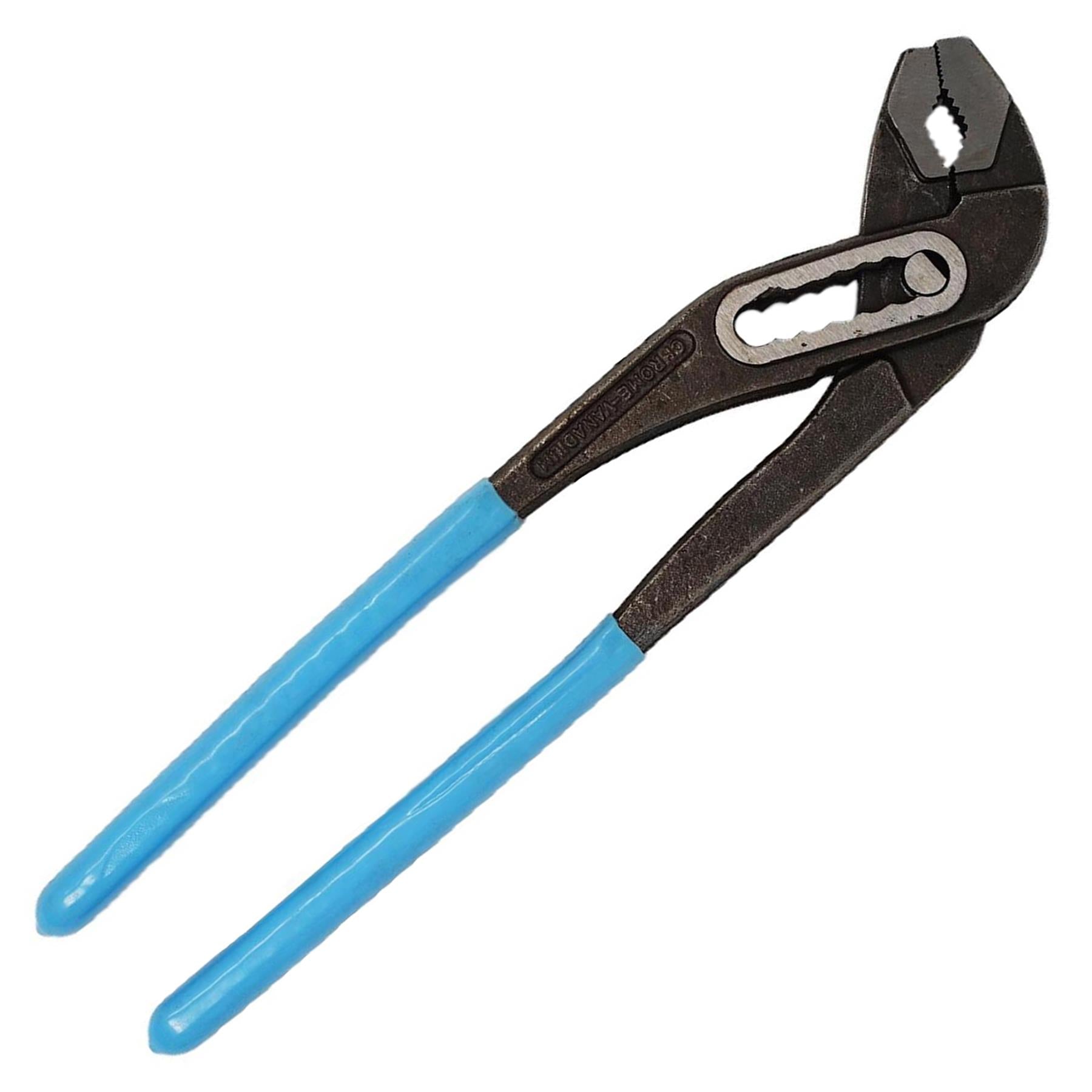 300mm 12" Plumbers Slim Jaw Waterpump Pipe Wrench Pliers Grips Pump Chrome New - Image 8