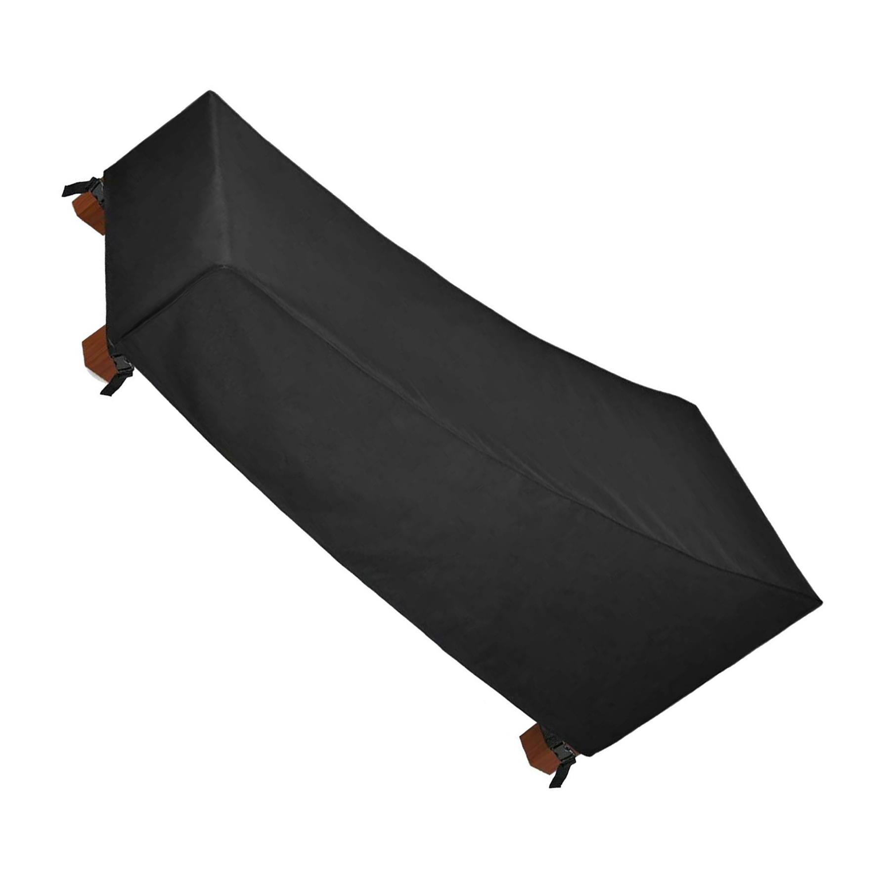 Garden Sun Lounger Cover 420D Polyester Water Repellent Windproof UV Resistant Outdoor Chair 200x80x40cm - Image 7