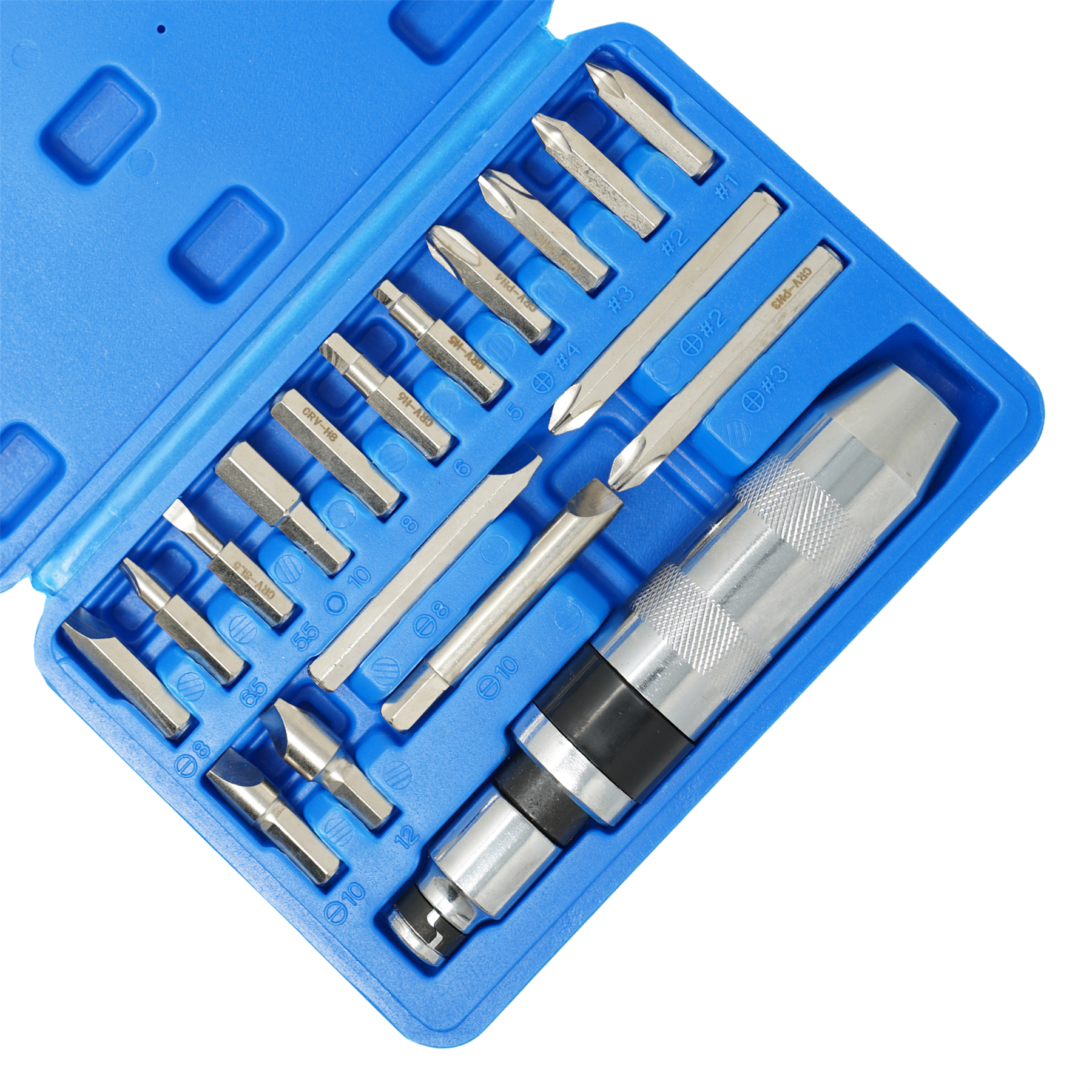 18Pc Hand Impact Screwdriver Driver Set 1/2" Drive Pro Tool Storage Box Heavy Duty - Image 9