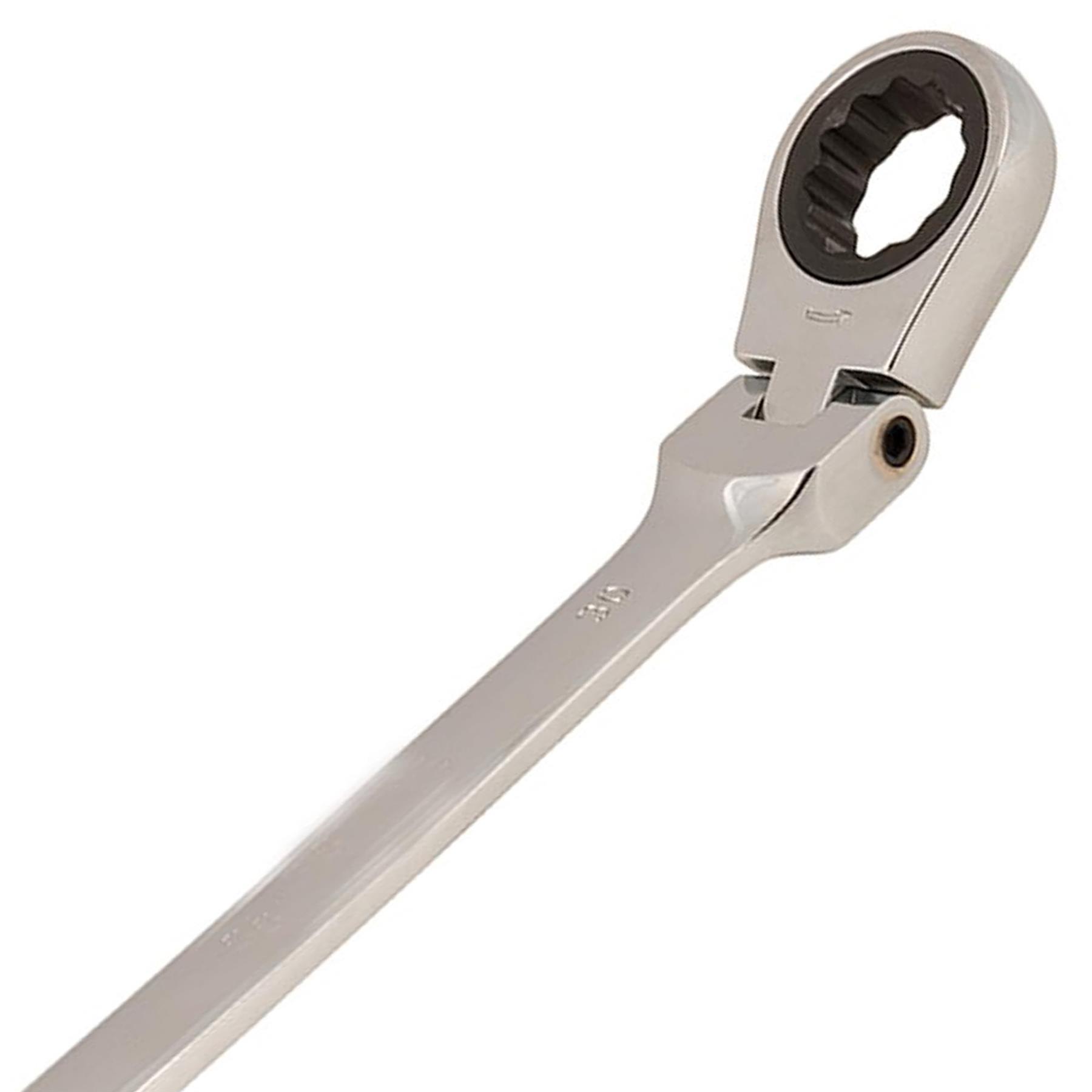 Metric Flexible Ratchet Spanners 30mm Flexi Head Open End Ring Wrench - Image 11