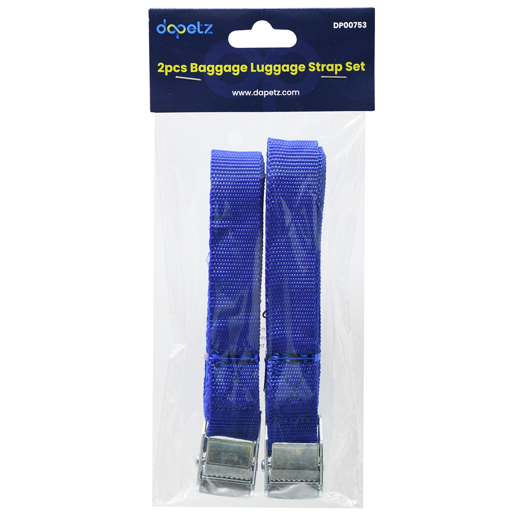 SET OF 2 LASHING STRAPS CARGO LUGGAGE TIE DOWN CAM BUCKLE ROOF RACK 2.5M X 25MM - Image 7