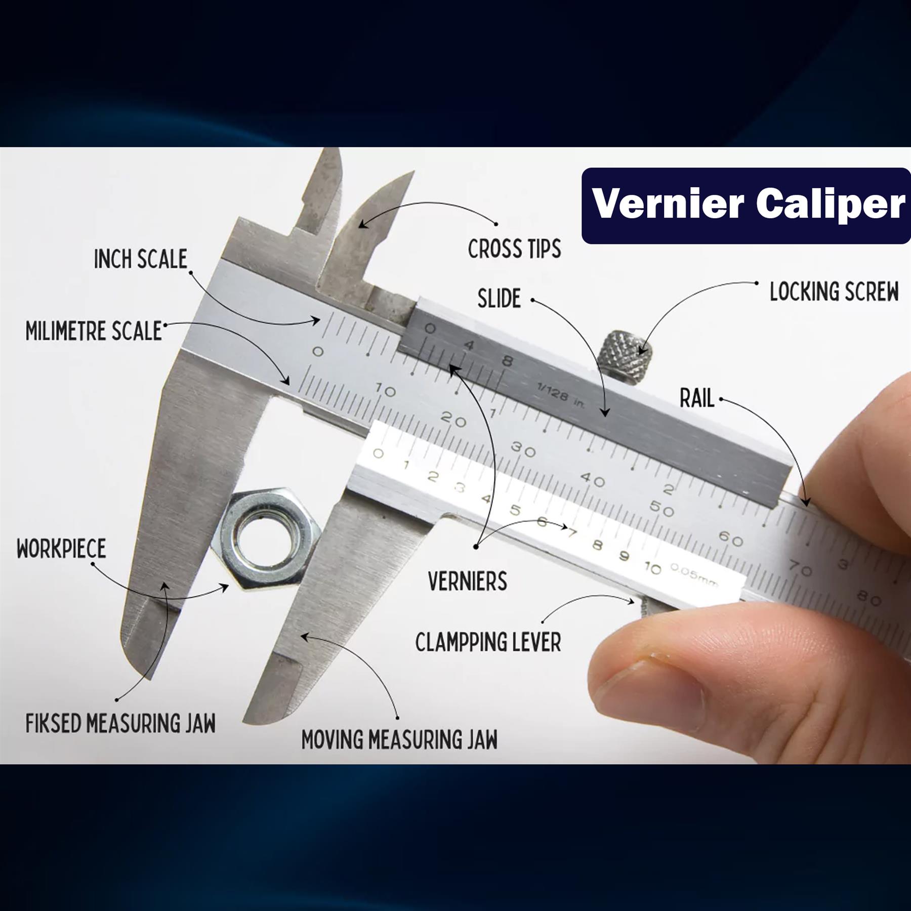 Vernier Caliper 150mm Internal,External,Depth,Step Precise Detail New - Image 3