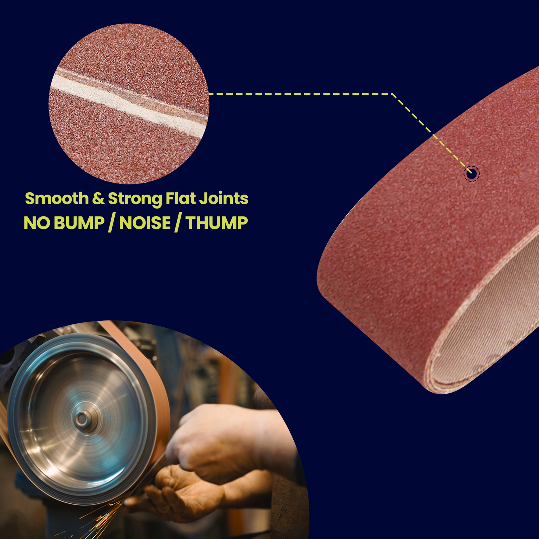 5 Pack Sanding Belts 50 x 686mm (80 Grit) Coarse Sander Sheets Sanding Belts - Image 15