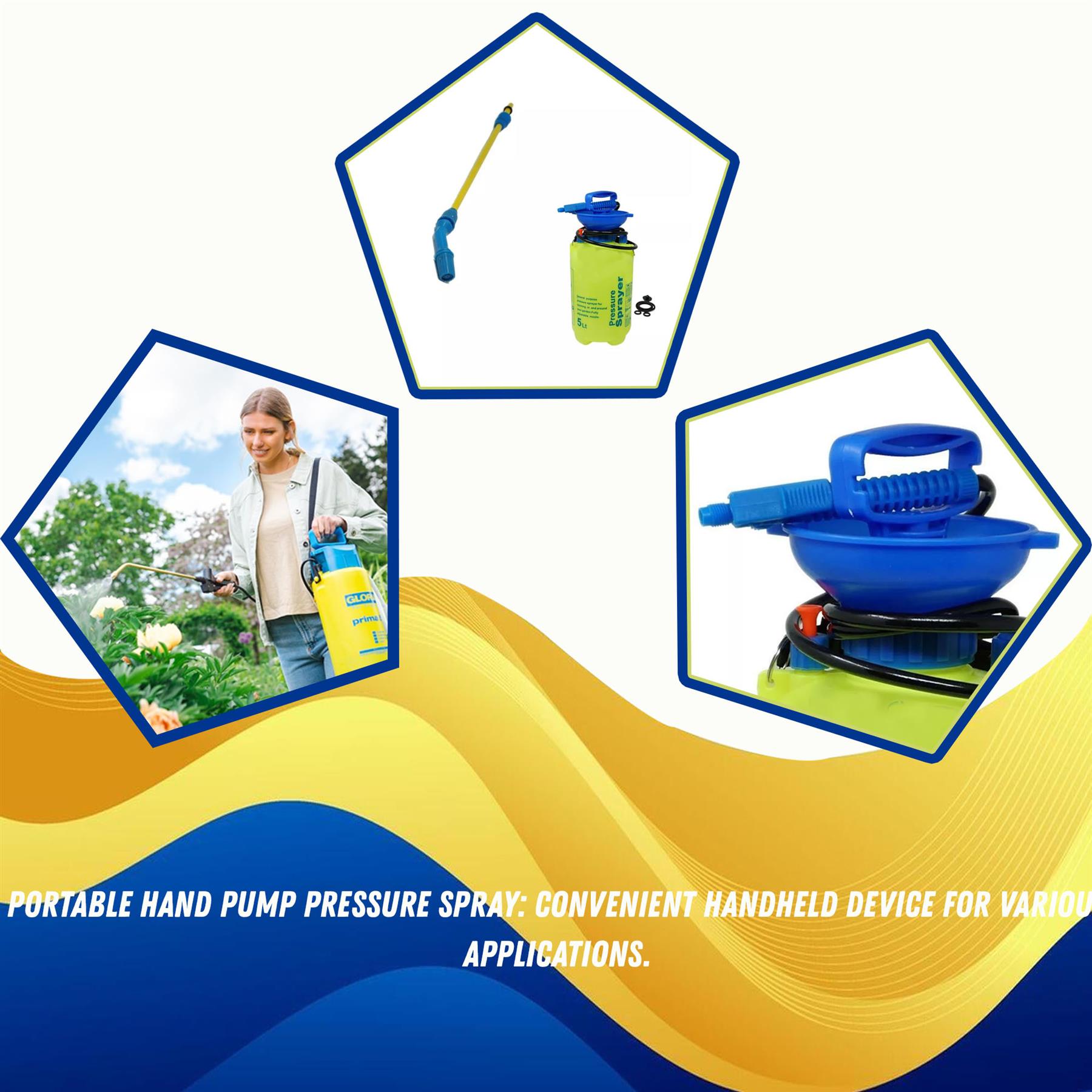 8L Garden Pressure Sprayer Pump Action Knapsack Water Chemical Sprayer for Pesticides Weed Killer - Image 3
