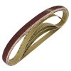 5PCS 13x457mm Sanding Belts 40 Grit Aluminum Oxide for Black & Decker Sanders Wood,Metal and Plastics