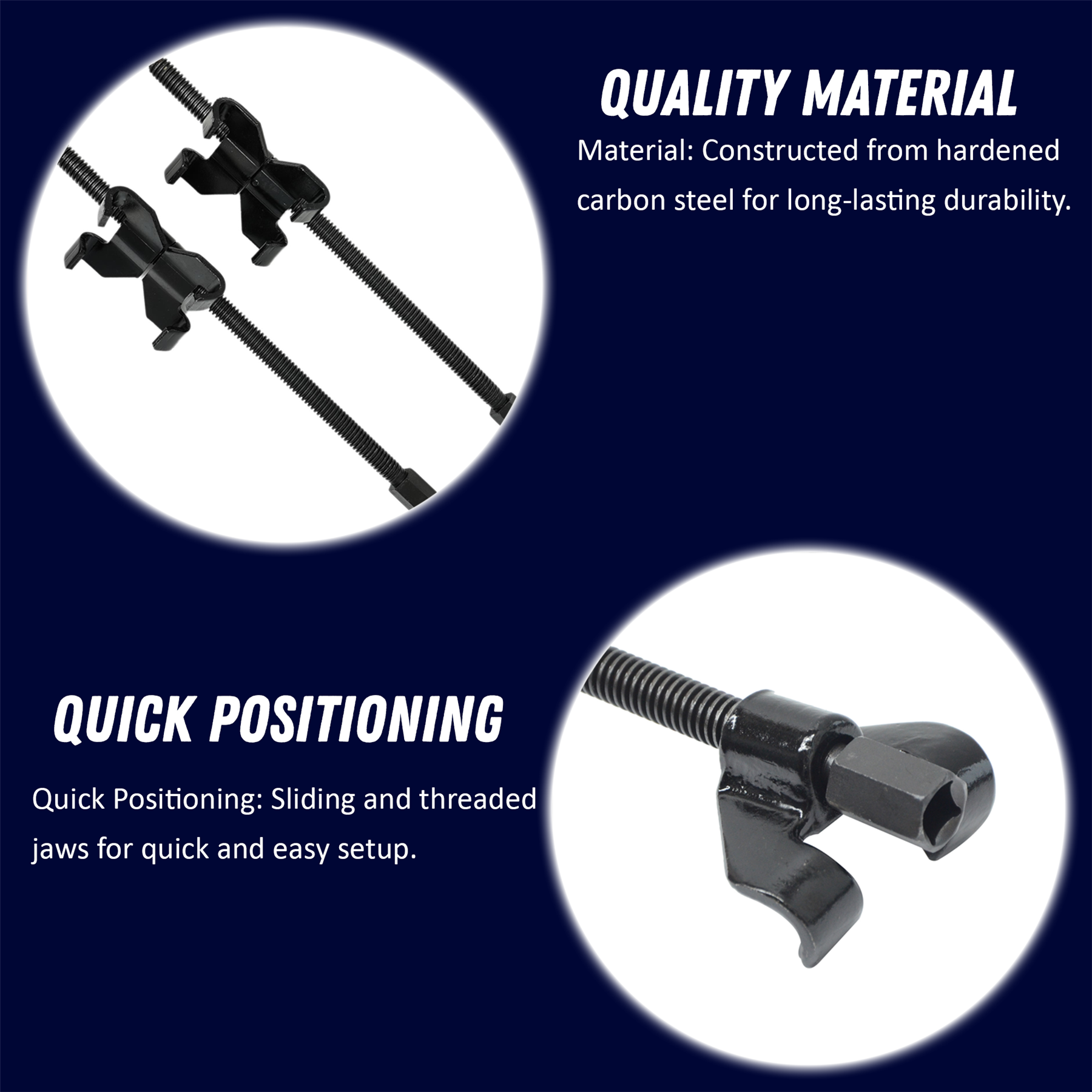 Coil Spring Compressor Heavy Duty Pair Of Suspension Clamps 370mm Tool For Car - Image 3