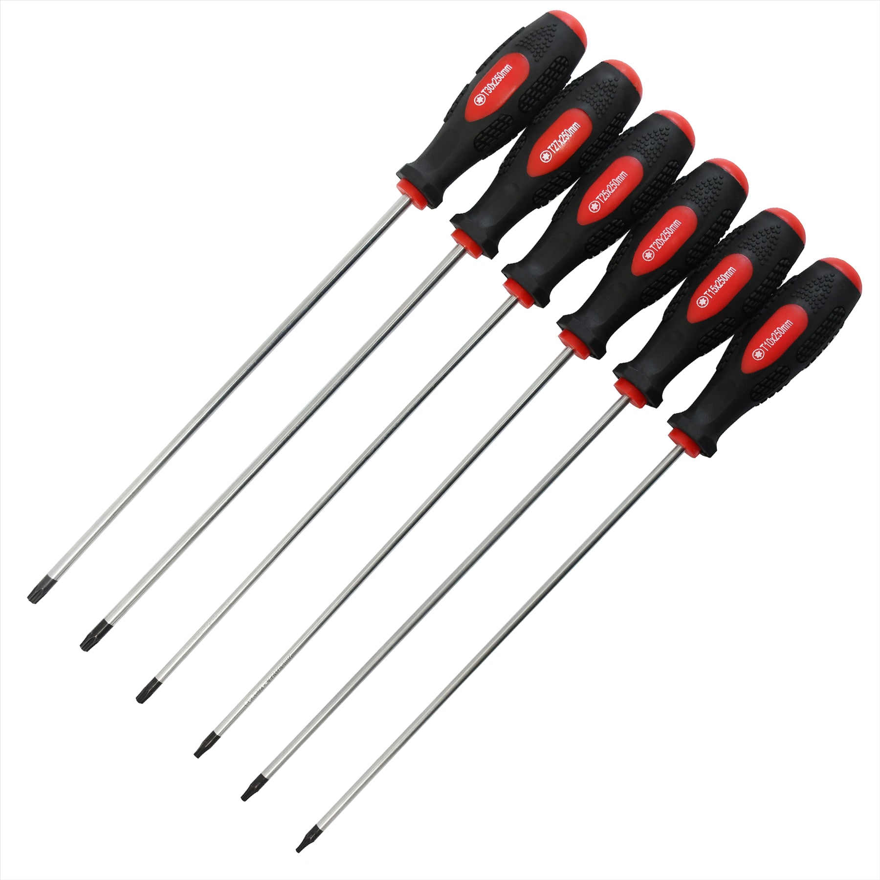 6Pc 250Mm TORX Star Screwdriver Set T10 T15 T20 T25 T27 T30 Torx - Image 8