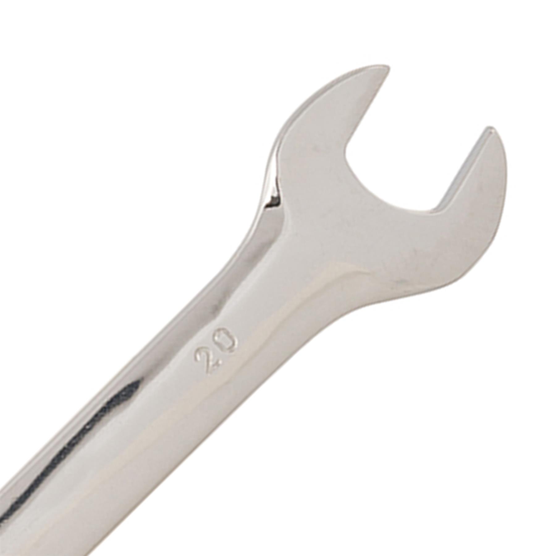 Fixed Head Spanner Open Ended 20mm x 22mm Metric Polished CRV Garage - Image 8