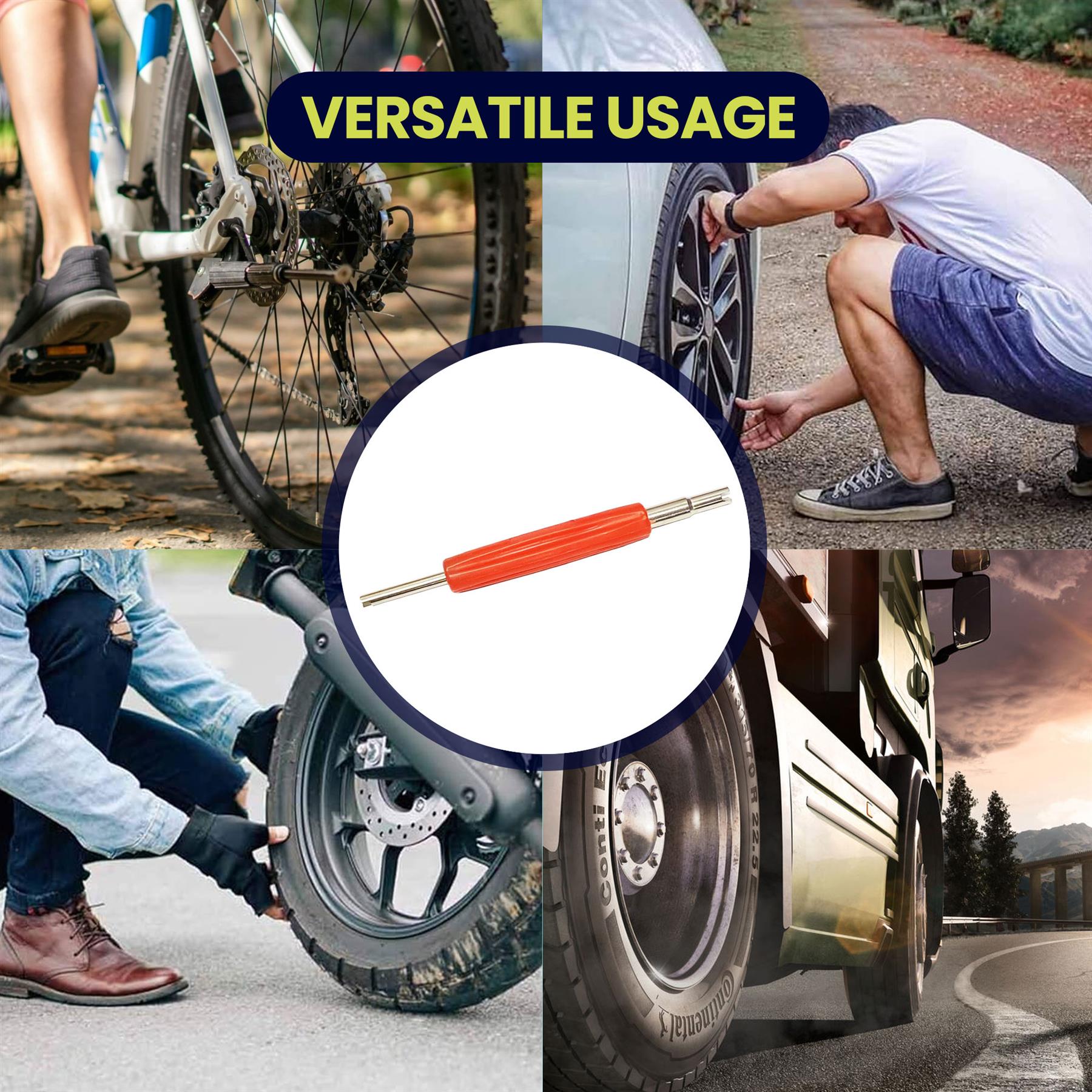 Tyre Valve Core Remover Removal Tool Key Car Bike Van Quad High Quality - Image 4