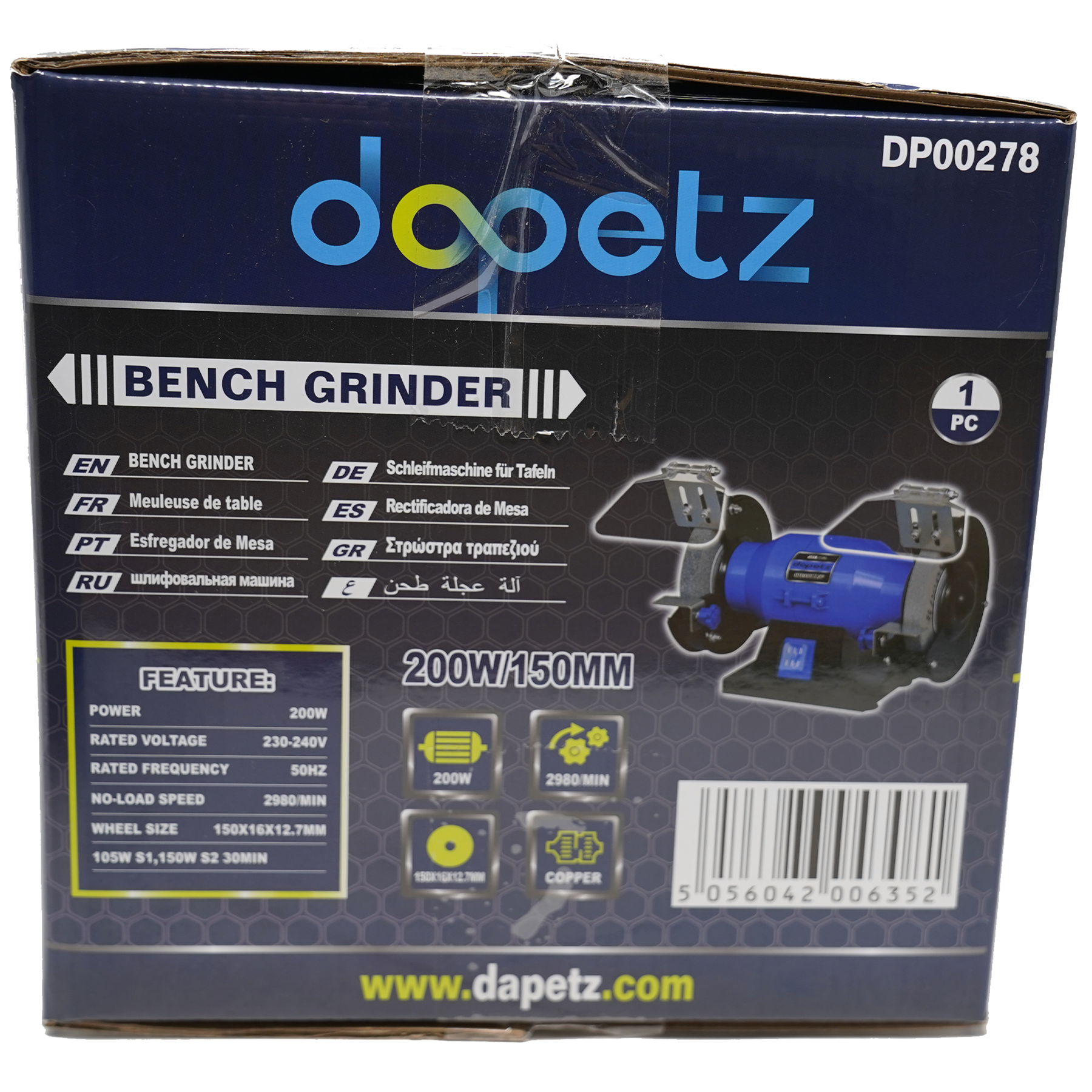 Bench Grinder 6 Inch 150W Dual Wheel Electric Workshop Tools for Grinding & Polishing Machine 2980 RPM - Image 10