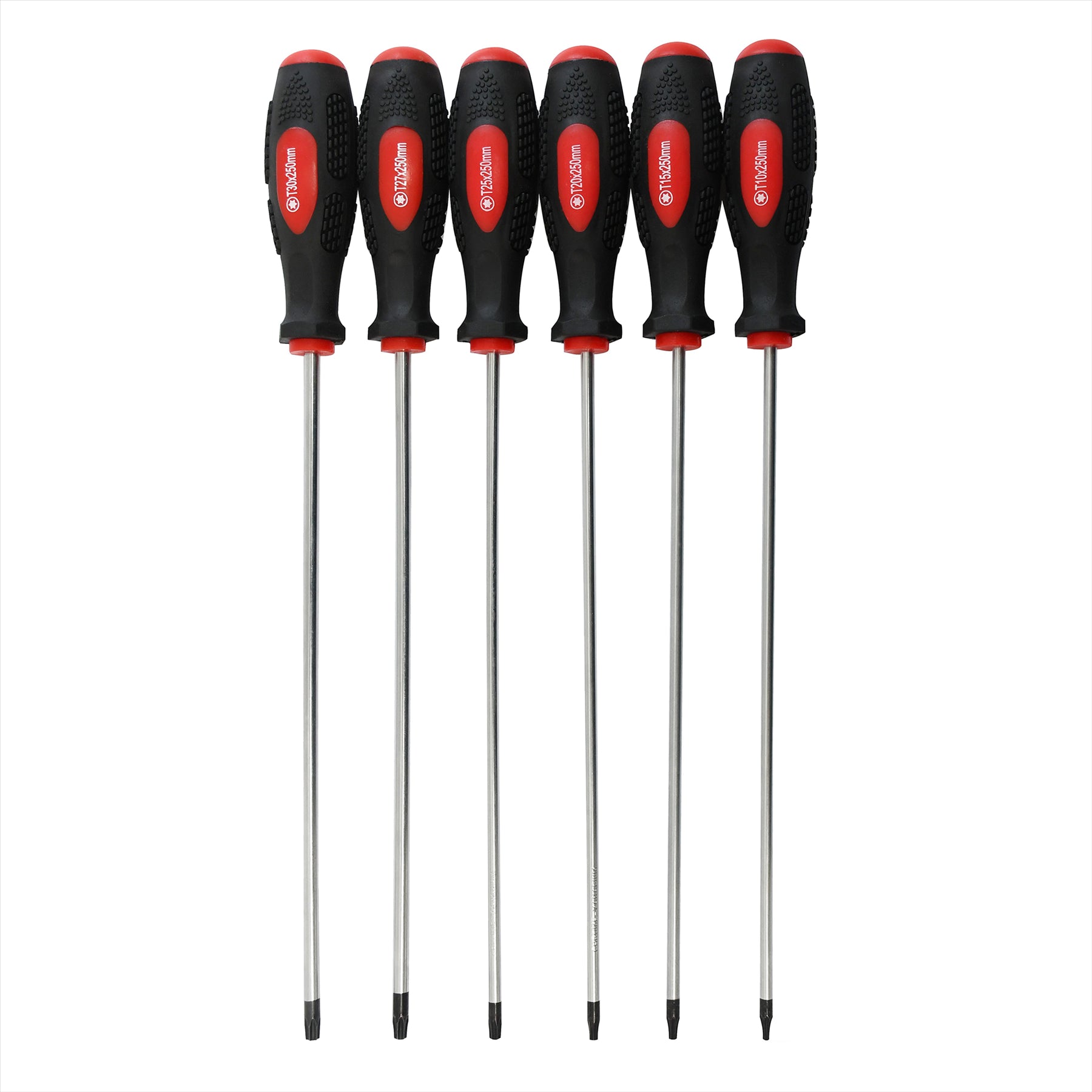 6Pc 250Mm TORX Star Screwdriver Set T10 T15 T20 T25 T27 T30 Torx - Image 9