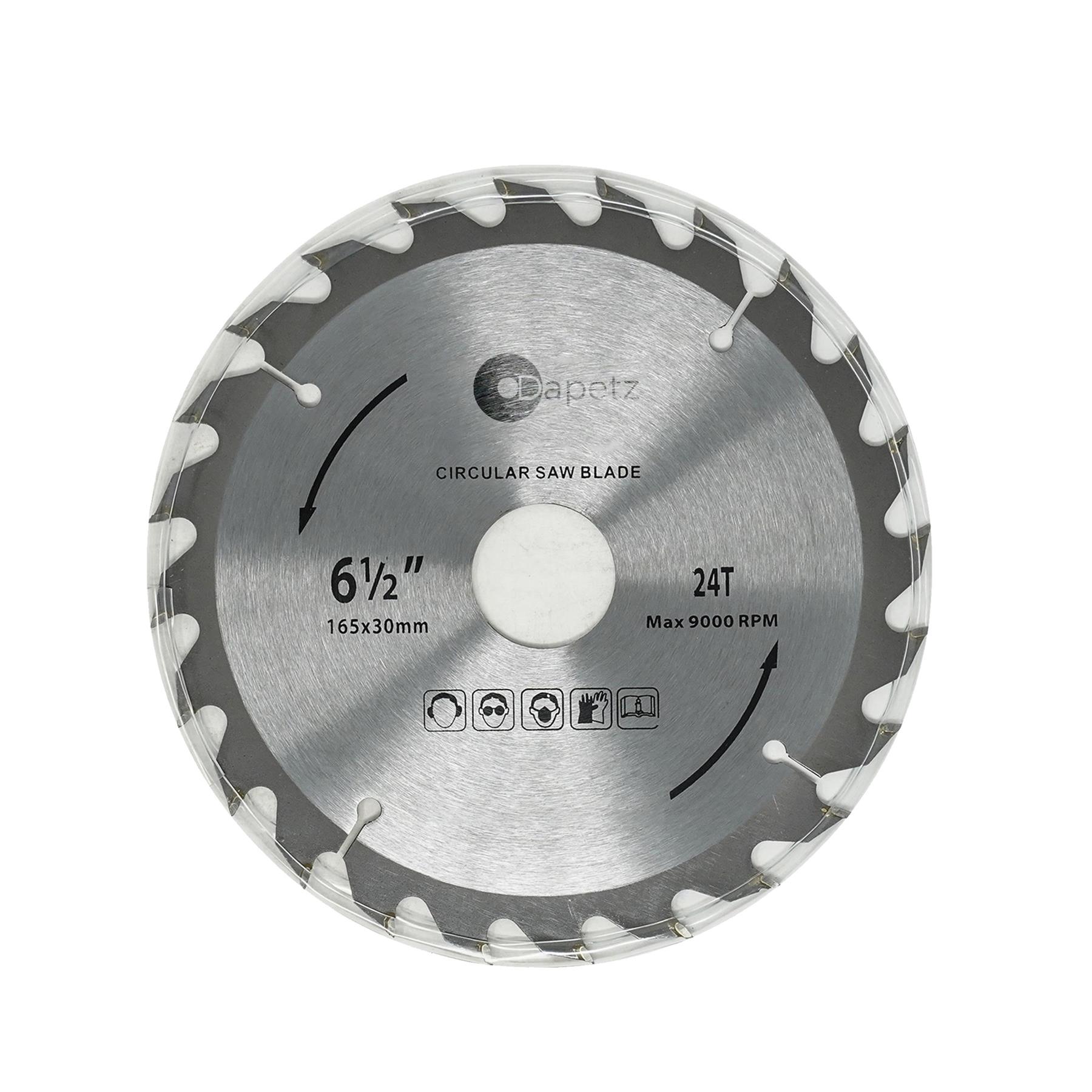 3 Piece TCT Circular Saw Blade Set 165 x 30 - 20, 16, 10mm Rings - Image 11