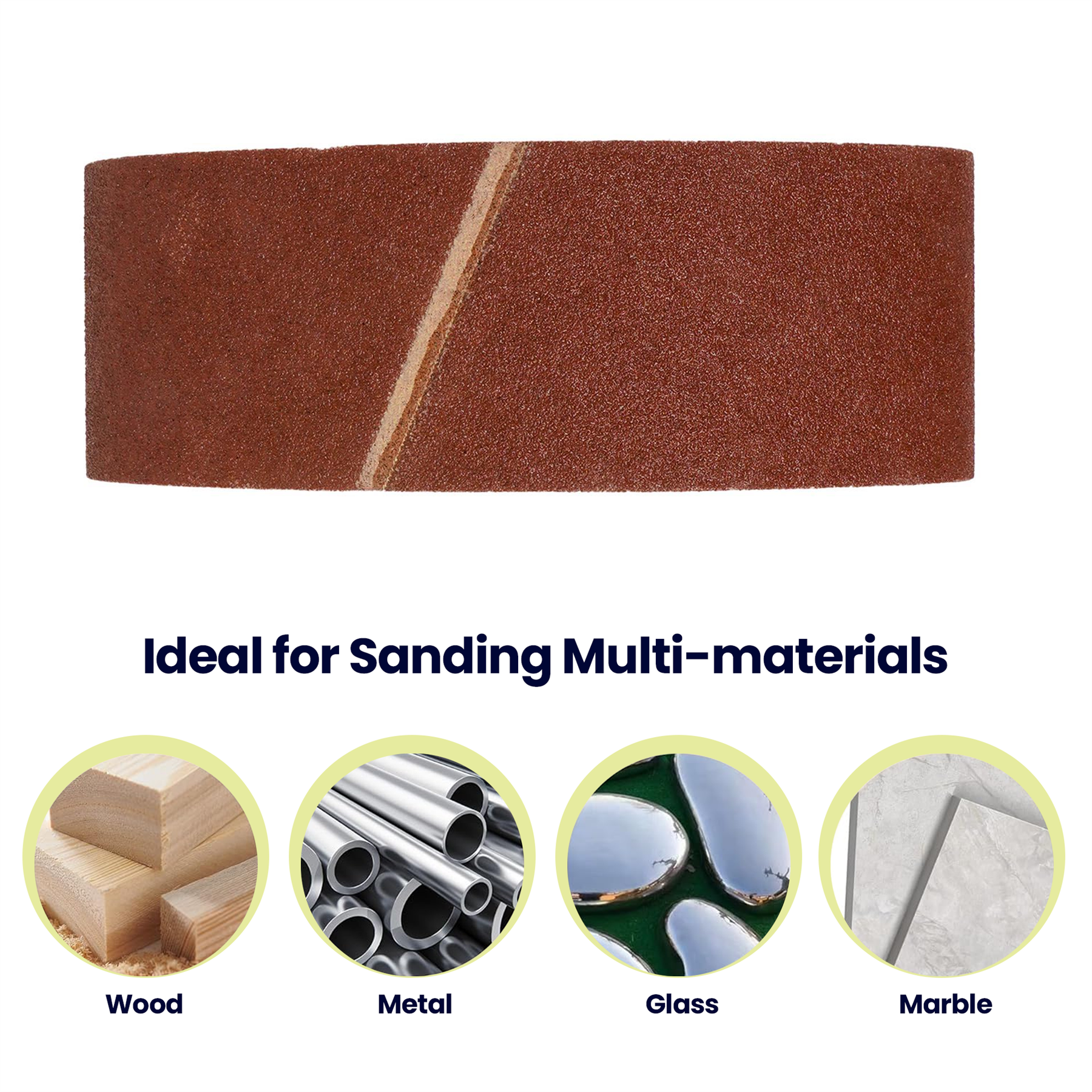 5 Pack Sanding Belts 60 x 400mm (60 Grit) Coarse Sander Sheets Sanding Belts - Image 7