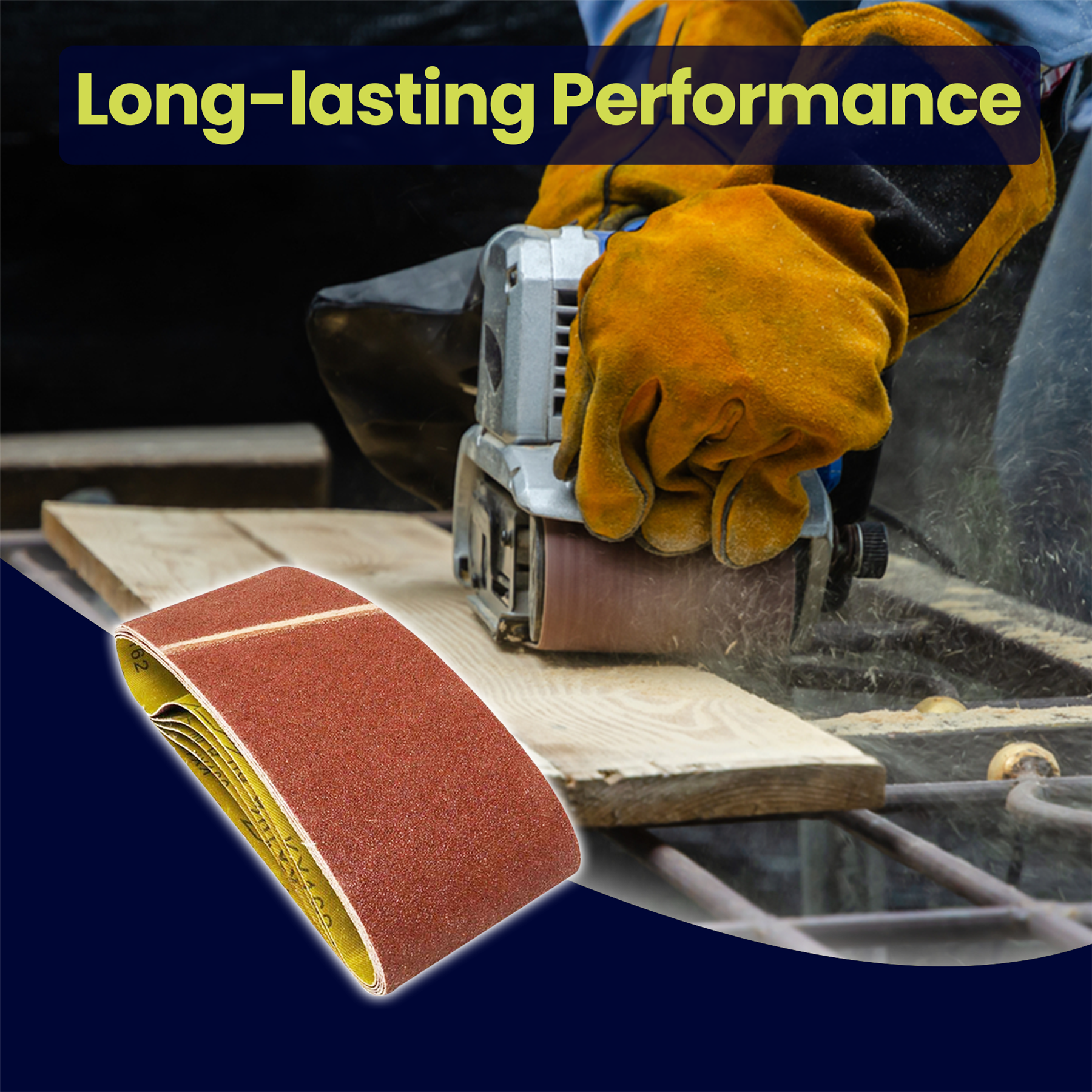 5 Pack Sanding Belts 60 x 400mm (40 Grit) Coarse Sander Sheets Sanding Belts - Image 18