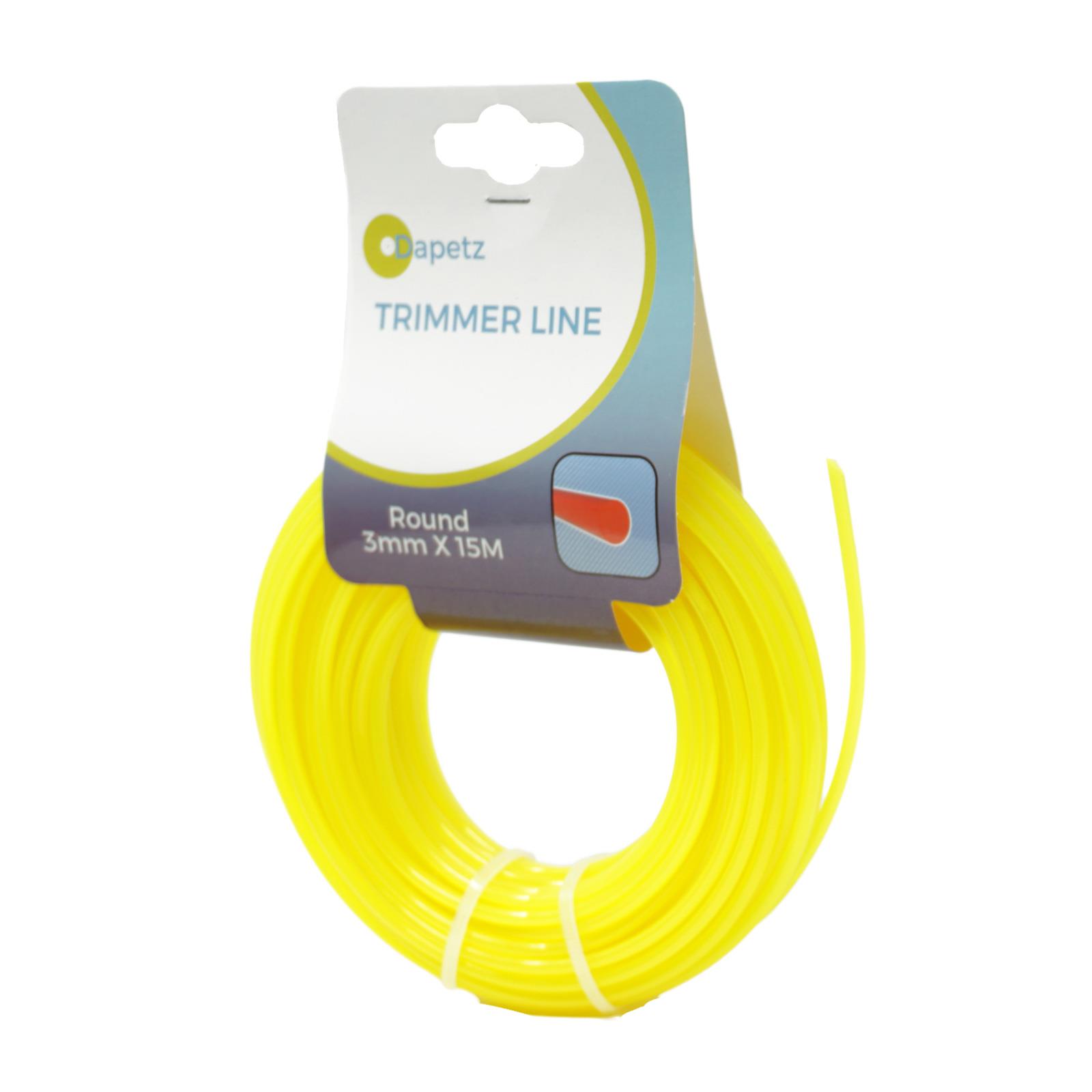 Yellow Strimmer Line 3mm x 15m Professional Nylon Round Trimmer Wire for Grass Trimmers Brushcutters - Image 4