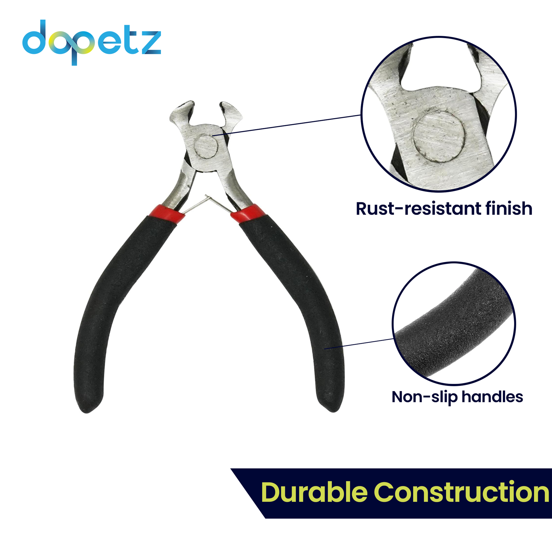 Mini End Cutting Pliers 4in Precision Wire Cutters for Jewelry Beading Micro Craft Nails Repair Hobby Work - Image 3