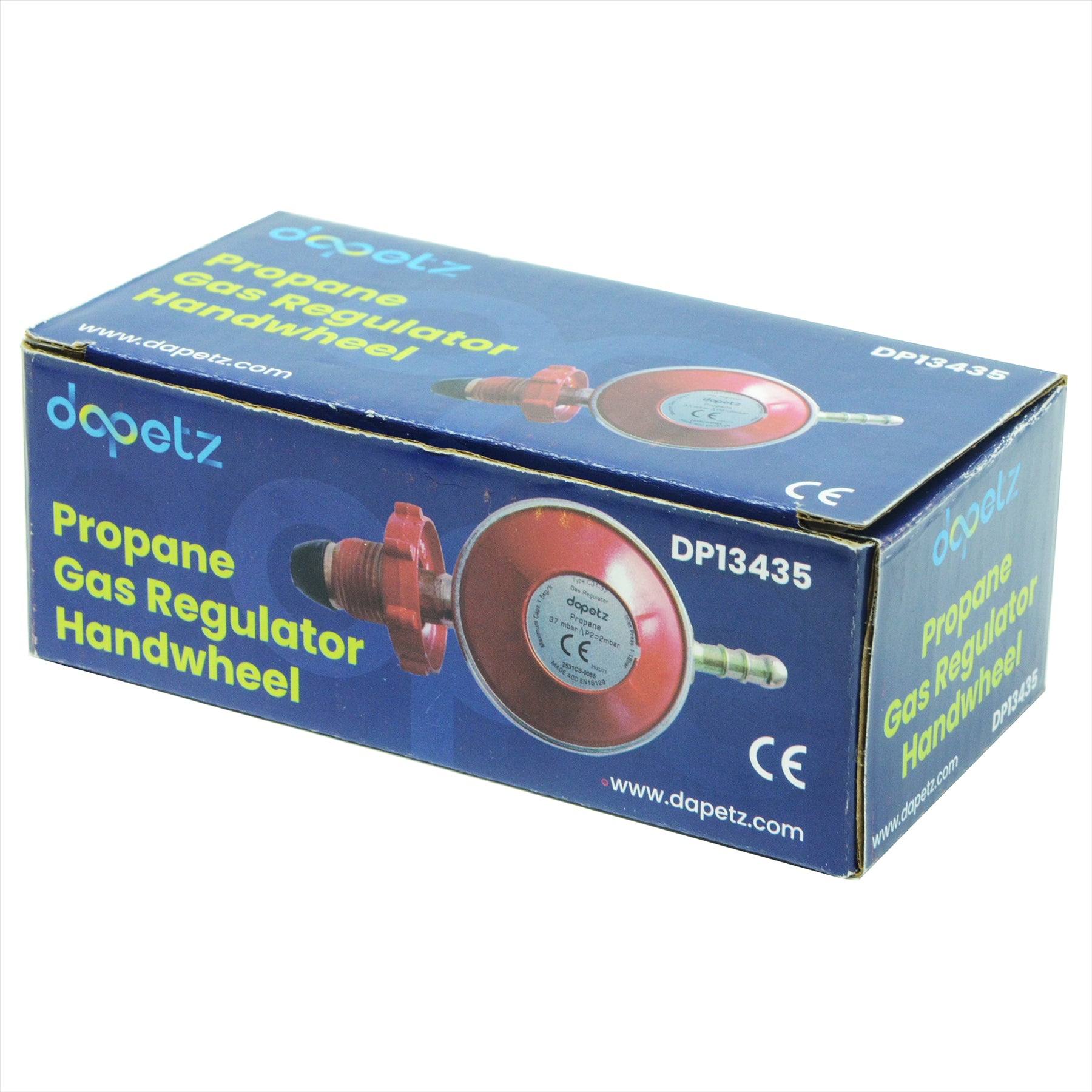 Propane Gas Regulator 37mbar POL Handwheel BBQ Camping Fits Calor Flogas Bottles 8mm Hose Tail - Image 6