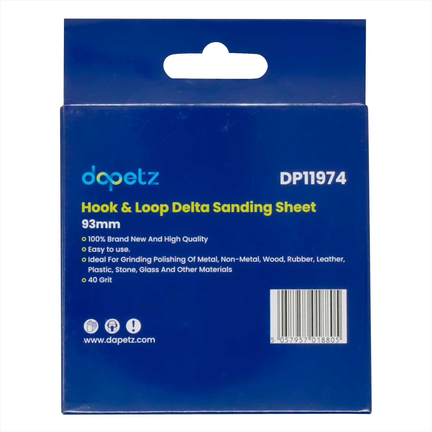 Sanding Sheets Hook and Loop Mouse Sanding Pads Sander Paper Triangle 40 Grit (Pack of 5) - Image 3