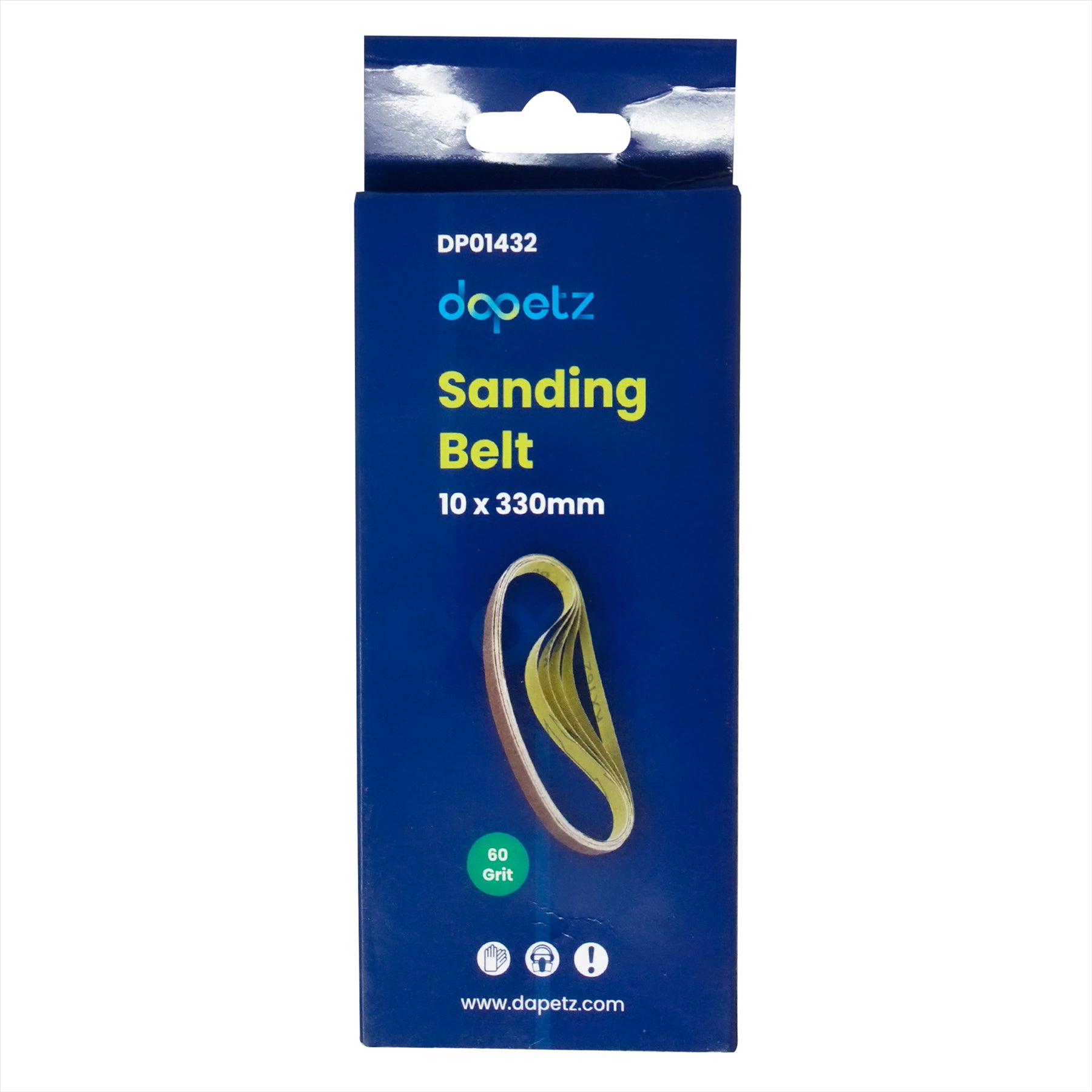 5 Pack Sanding Belts 330mm x 10mm (60 Grit) Coarse Sander Sheets Sanding Belts