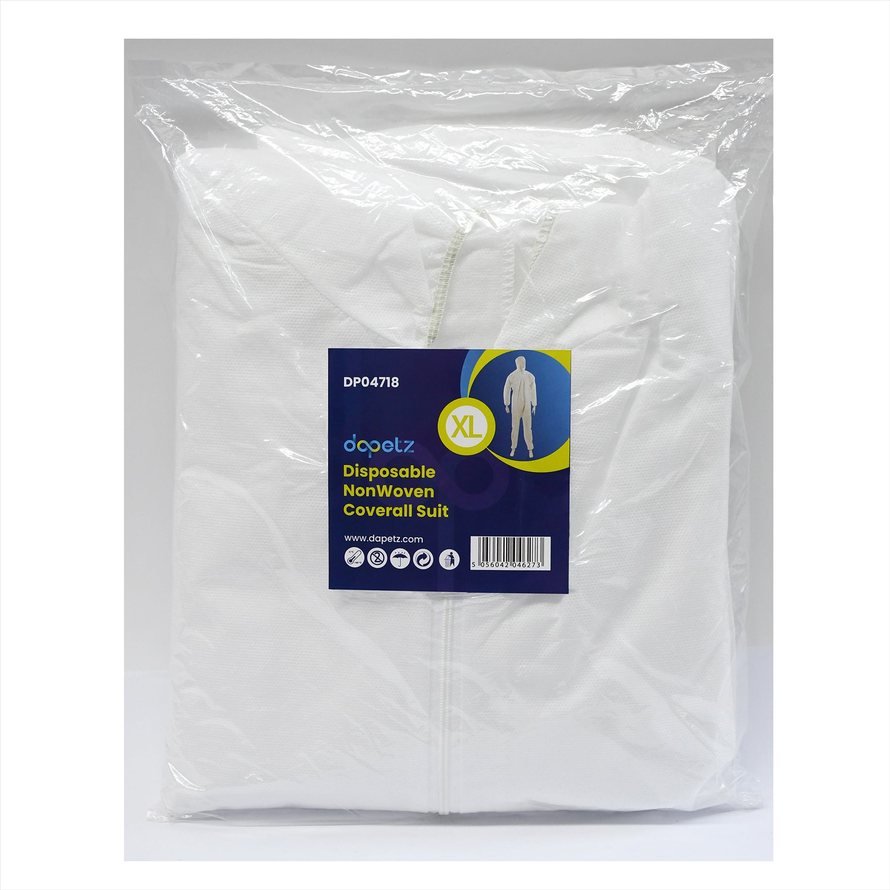 Disposable Paper Suit Protective Overall Coveralls XL 180cm 70" Brand New - Image 15