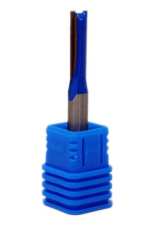 Straight 2 Flute Router Bit Cutter 1/4" Shank Carbide TCT Groove Metric 6 x 20mm