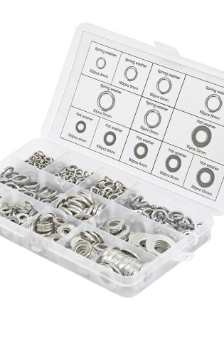 790 Piece Flat & Spring Stainless Steel Assorted Washers Set Rust Resistant