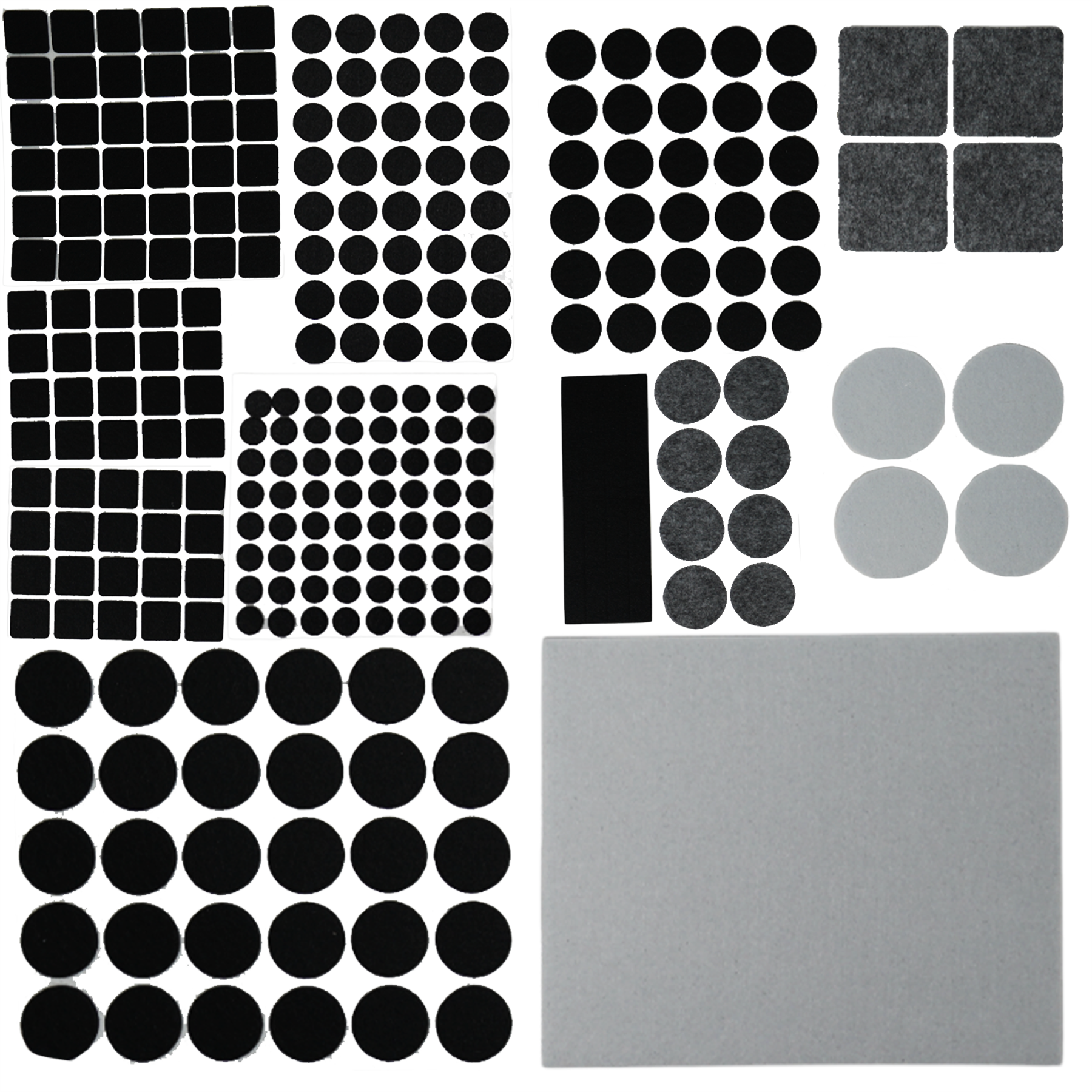 261 pieces Felt Pad for Furniture Feet Felt Floor Protectors Cushion set for Chairs & Furniture Legs