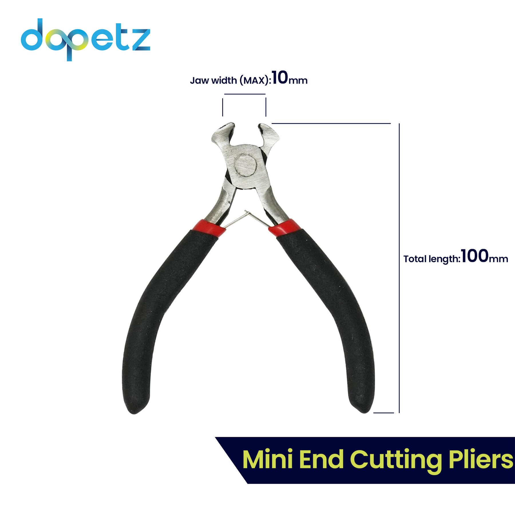 Mini End Cutting Pliers 4in Precision Wire Cutters for Jewelry Beading Micro Craft Nails Repair Hobby Work - Image 2