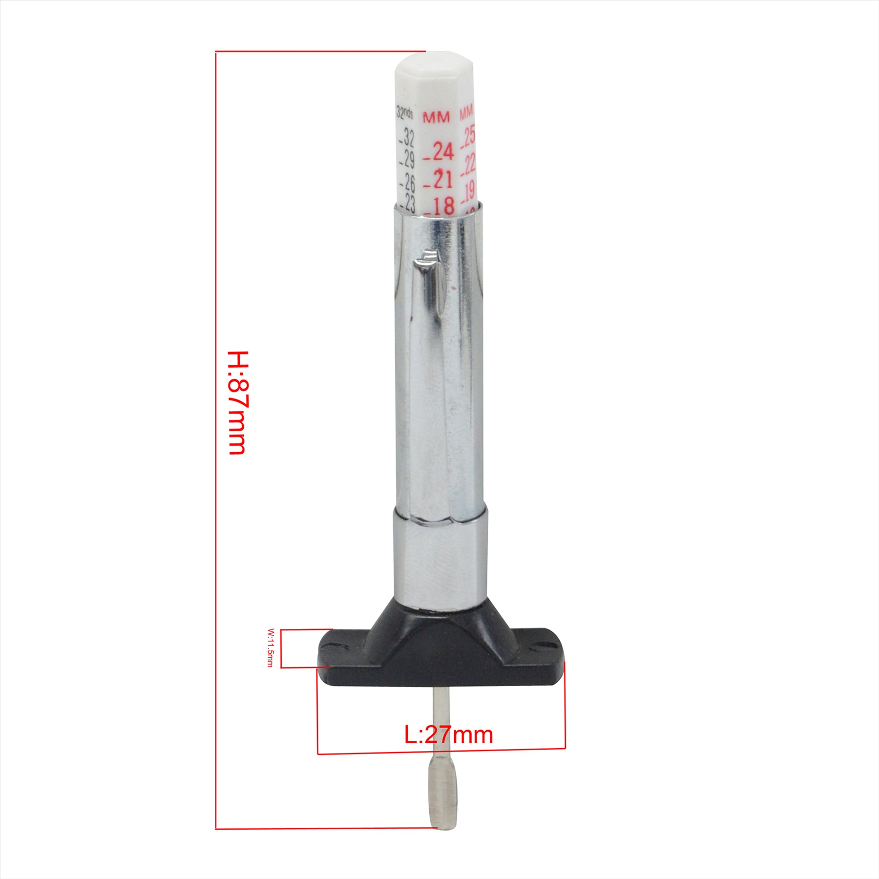 Car Bike Tyre Tread Depth Gauge 1–25mm – Pocket-Sized, Easy-to-Use for Motorcycles & Cars - Image 5