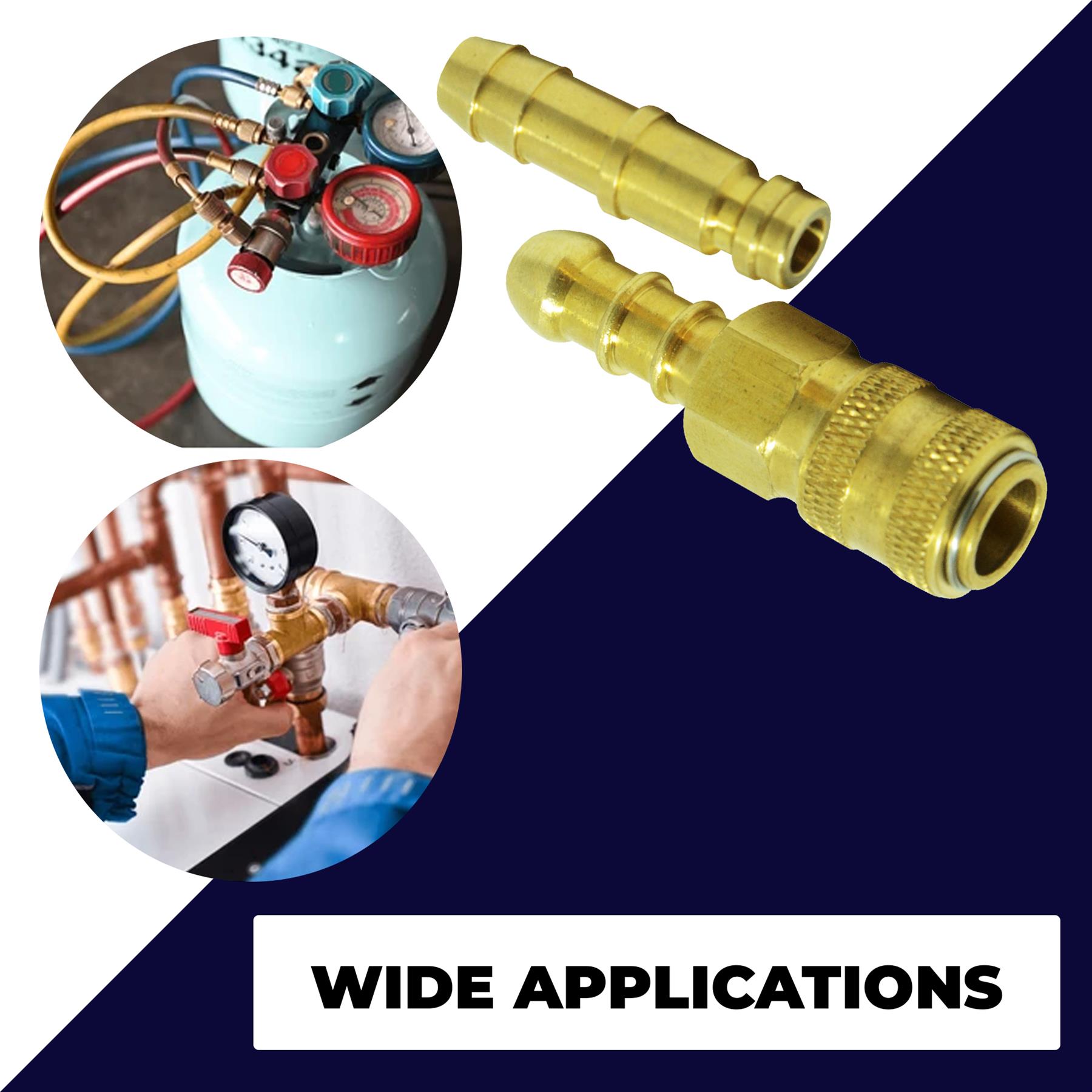 Female Inline Quick Release Gas Hose Coupling 8mm Bore for Butane Propane BBQ Caravan Cooker - Image 2