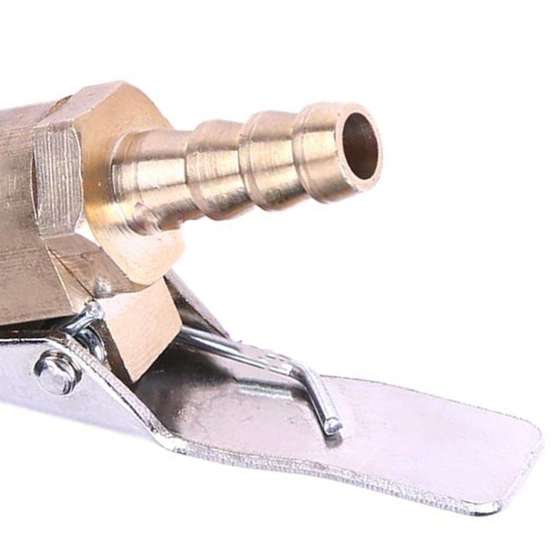 Brass 6mm Car Tyre Inflator Valve Connector Air Chuck Tire Clip Lock-on - Image 2
