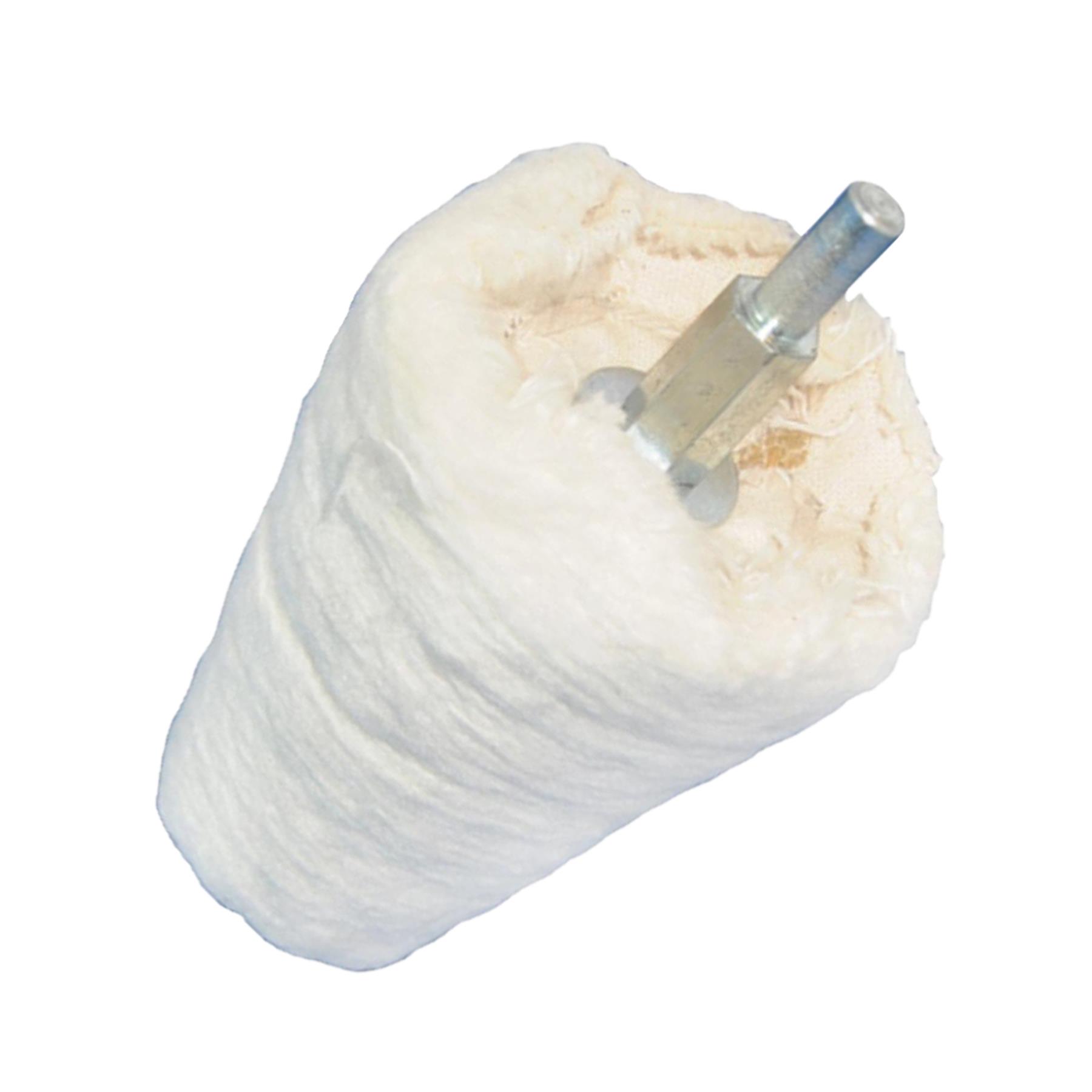 Goblet Polishing Mop 50mm Cotton Cone Polishing for Metal Aluminium Stainless Steel Plastic Ceramic Glass - Image 7