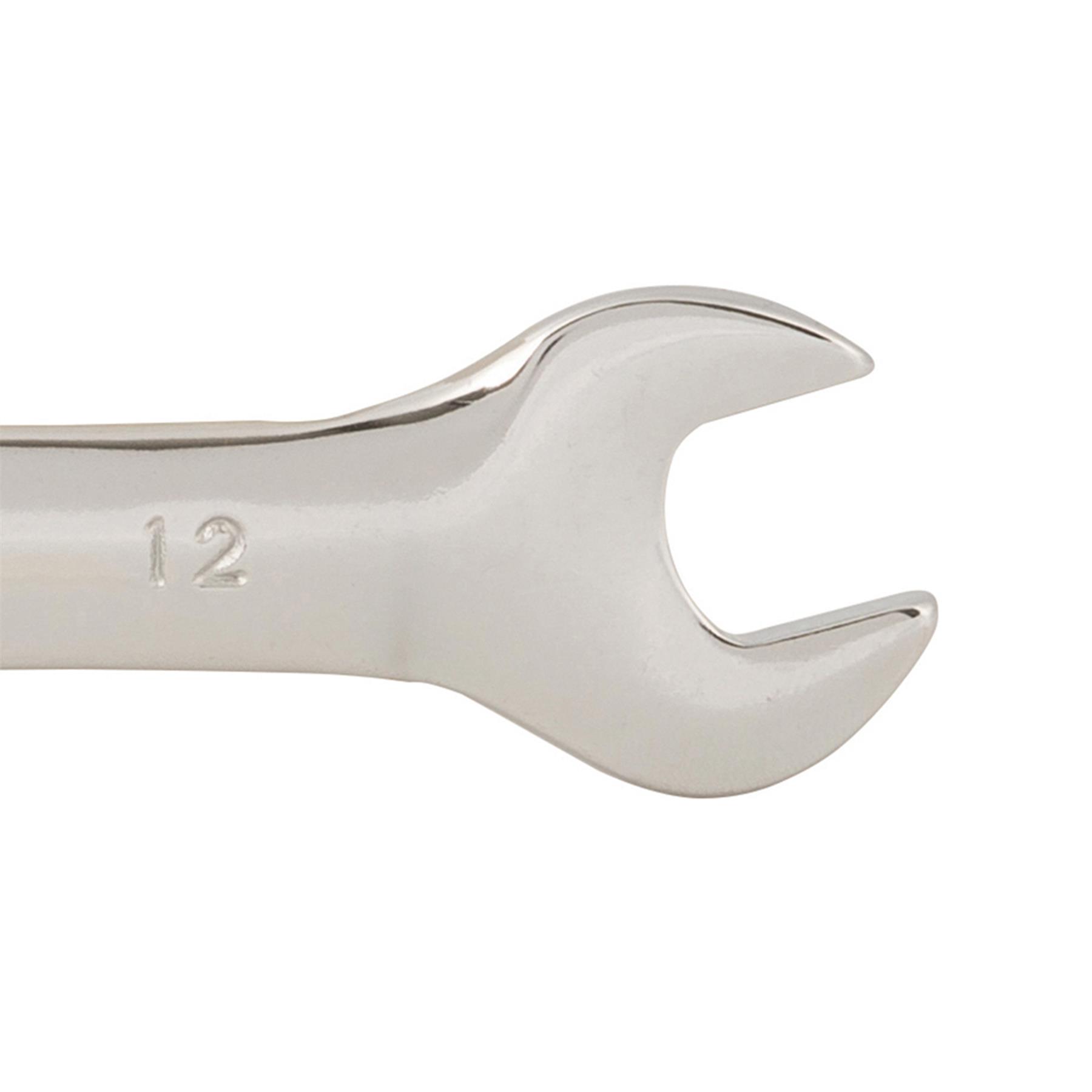 Fixed Head Combination Spanner Open Ended 12mm x 13mm Metric Polished CRV Garage - Image 6