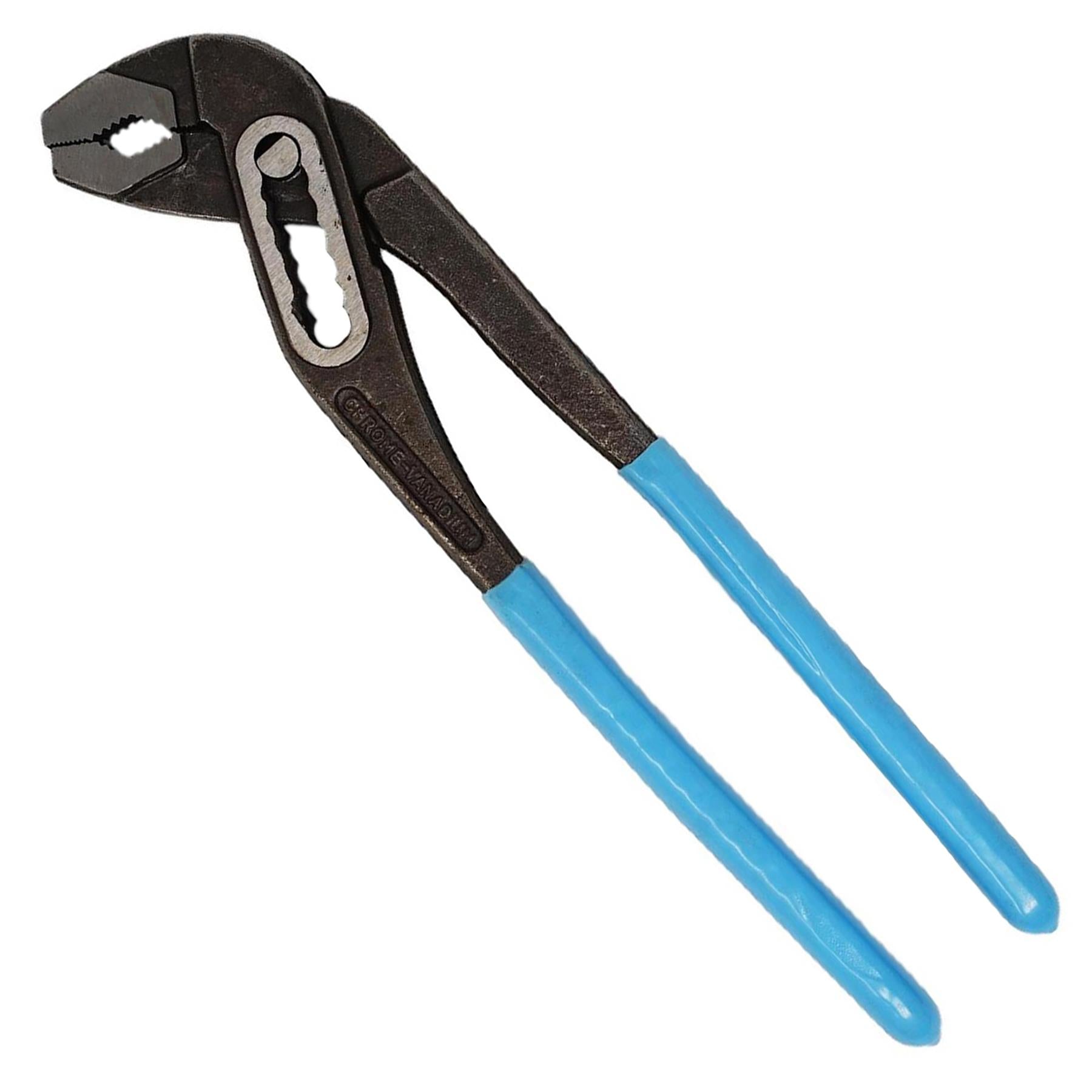 300mm 12" Plumbers Slim Jaw Waterpump Pipe Wrench Pliers Grips Pump Chrome New - Image 7