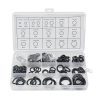 225pcs Black O-Rings Assortment Kit Nitrile Rubber Metric Seals for Plumbing Tap Washer Auto Repair