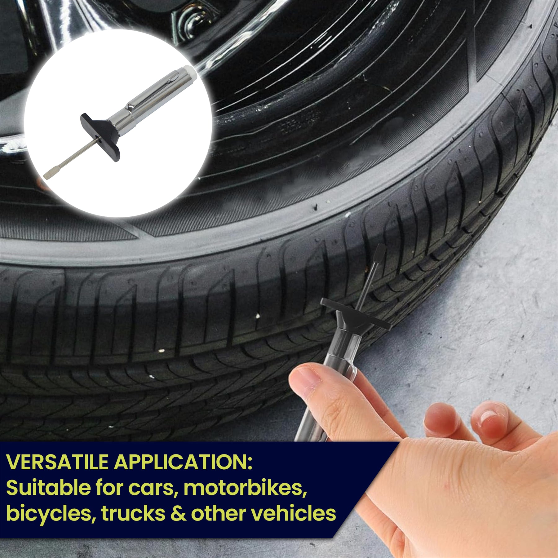 Car Bike Tyre Tread Depth Gauge 1–25mm – Pocket-Sized, Easy-to-Use for Motorcycles & Cars - Image 2